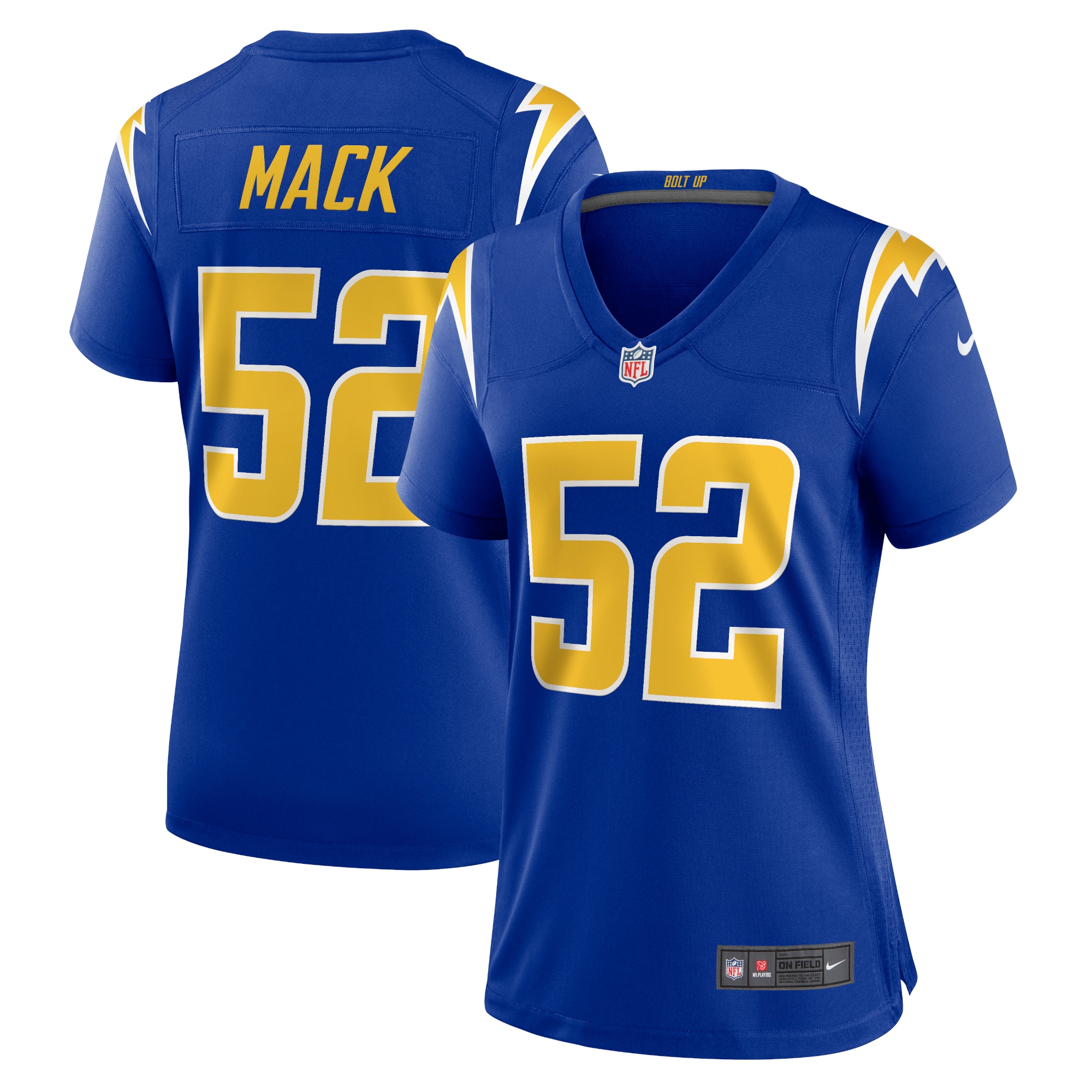 Women's Los Angeles Chargers Khalil Mack Royal Alternate Game Jersey Js2143