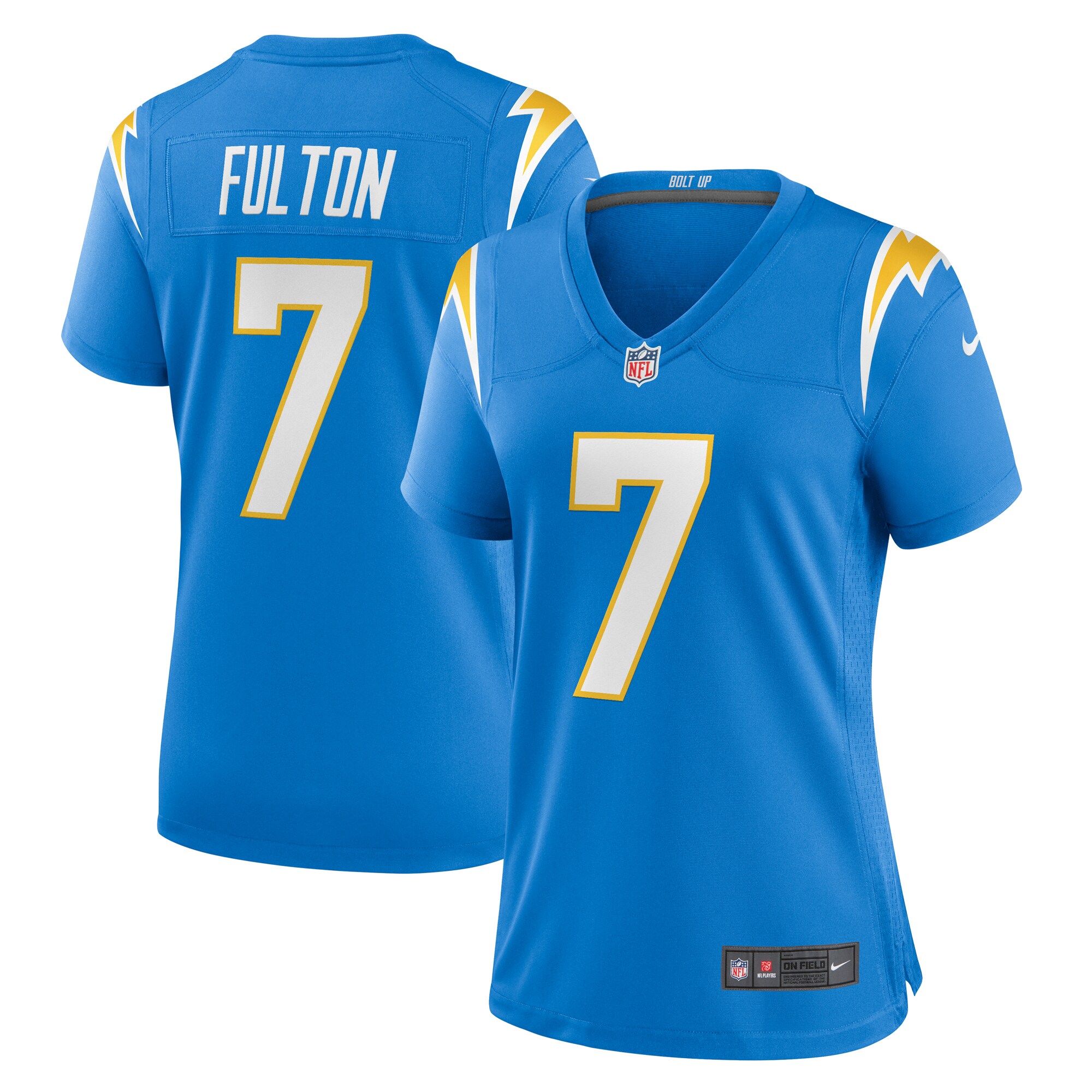 Women's Los Angeles Chargers Kristian Fulton Powder Blue Game Jersey Js9759