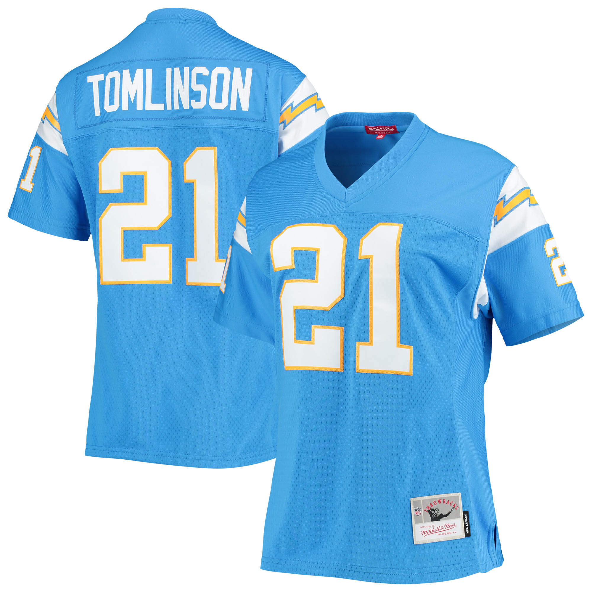Women's Los Angeles Chargers Ladainian Tomlinson Mitchell & Ness Powder Blue Legacy Player Jersey Js5102