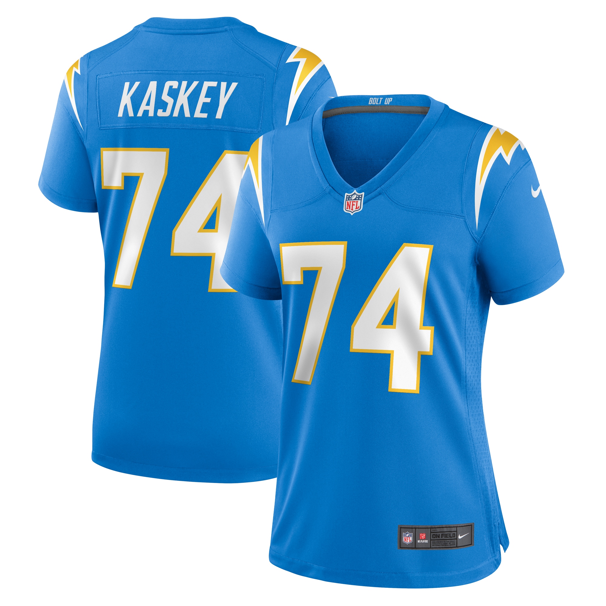 Women's Los Angeles Chargers Matt Kaskey Powder Blue Team Game Jersey Js9924