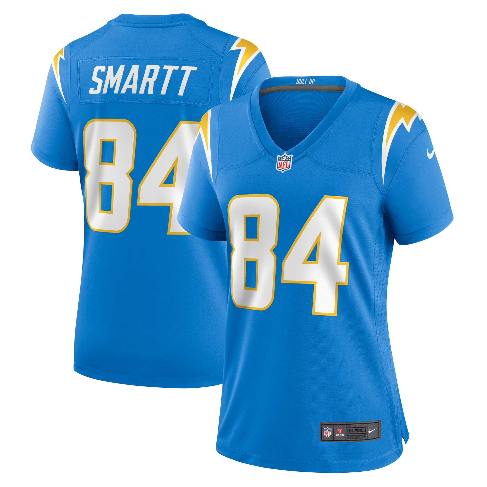 Women's Los Angeles Chargers Stone Smartt Powder Blue Team Game Jersey Js2461