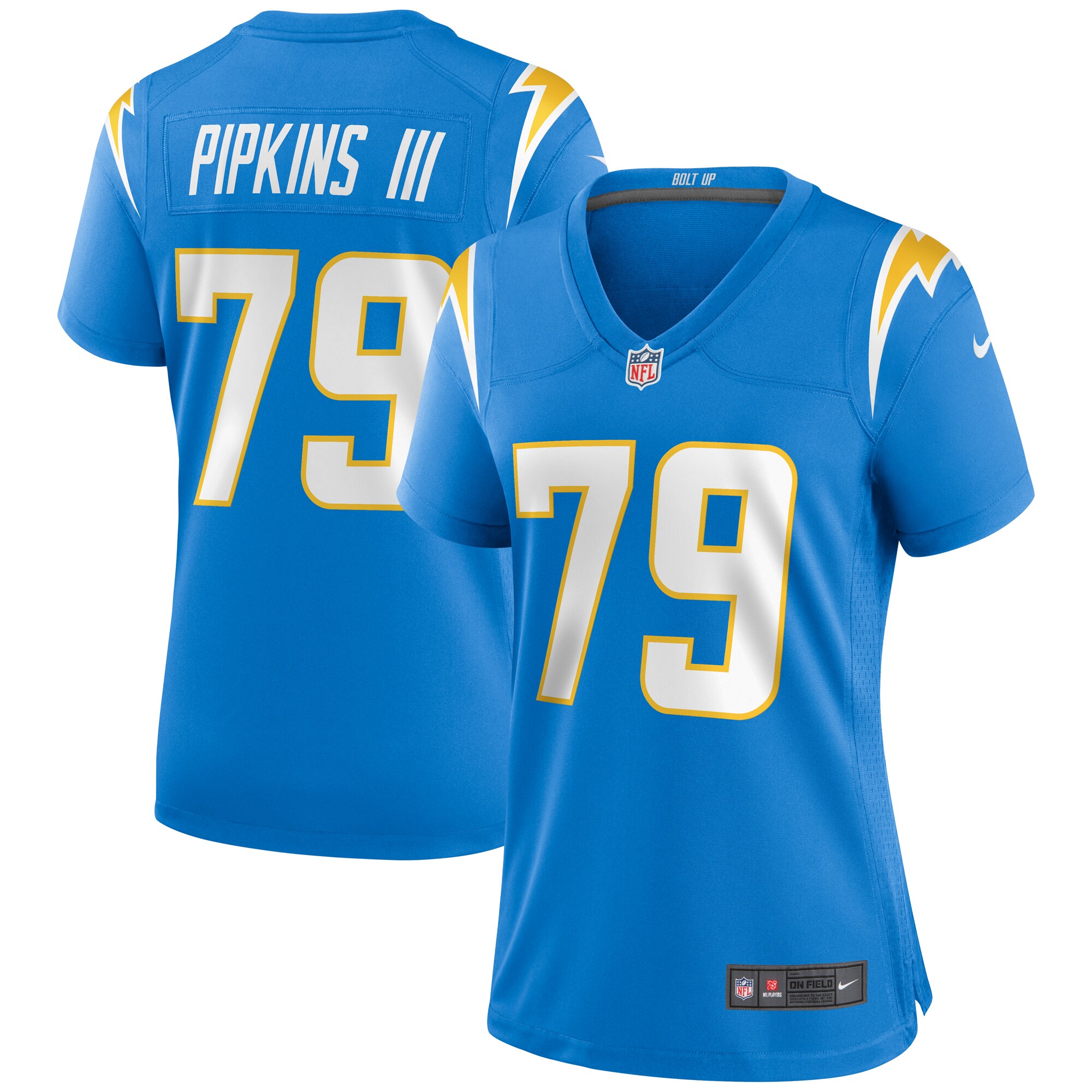 Women's Los Angeles Chargers Trey Pipkins Iii Powder Blue Game Jersey Js5273