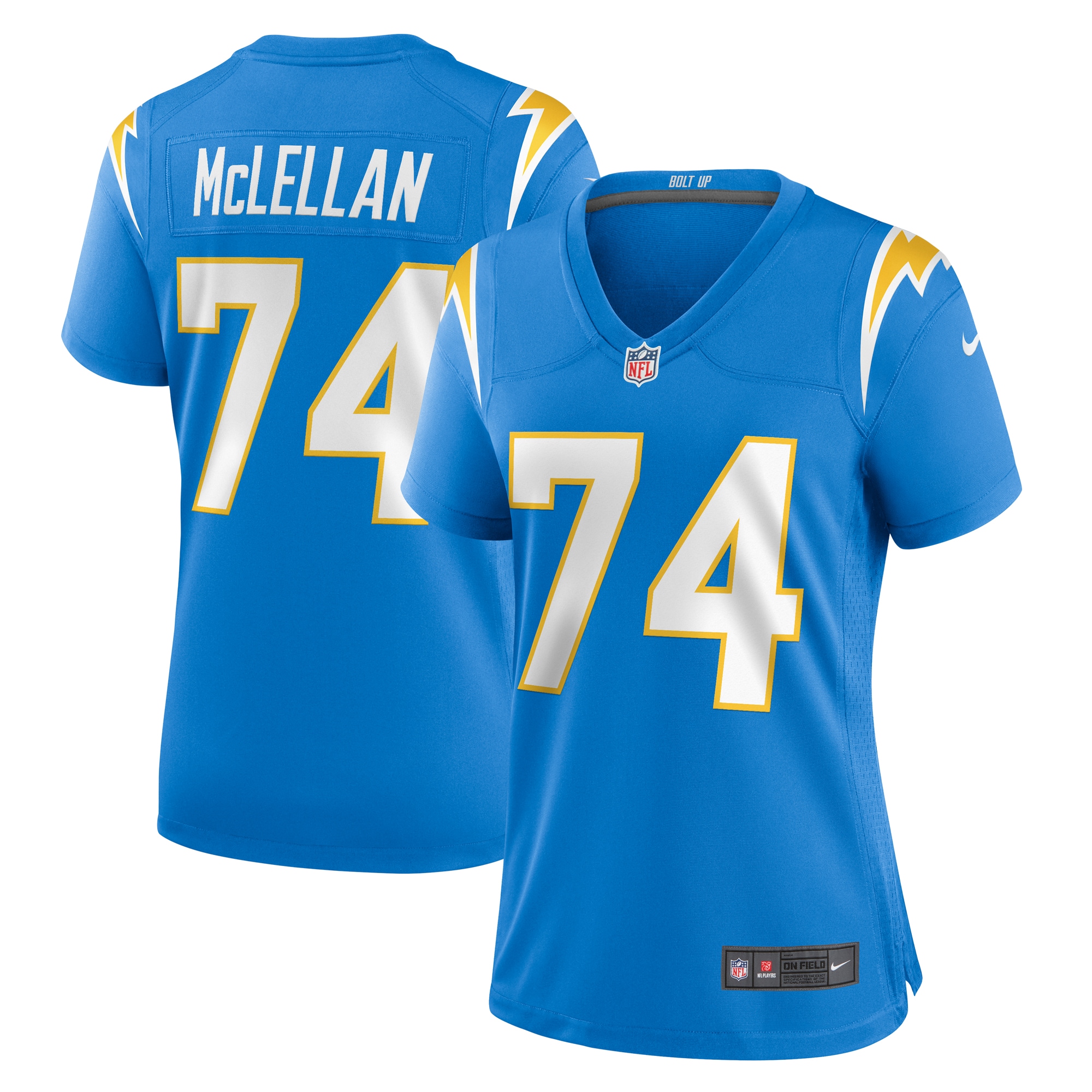 Women's Los Angeles Chargers Tyler Mclellan Powder Blue Game Jersey Js5688