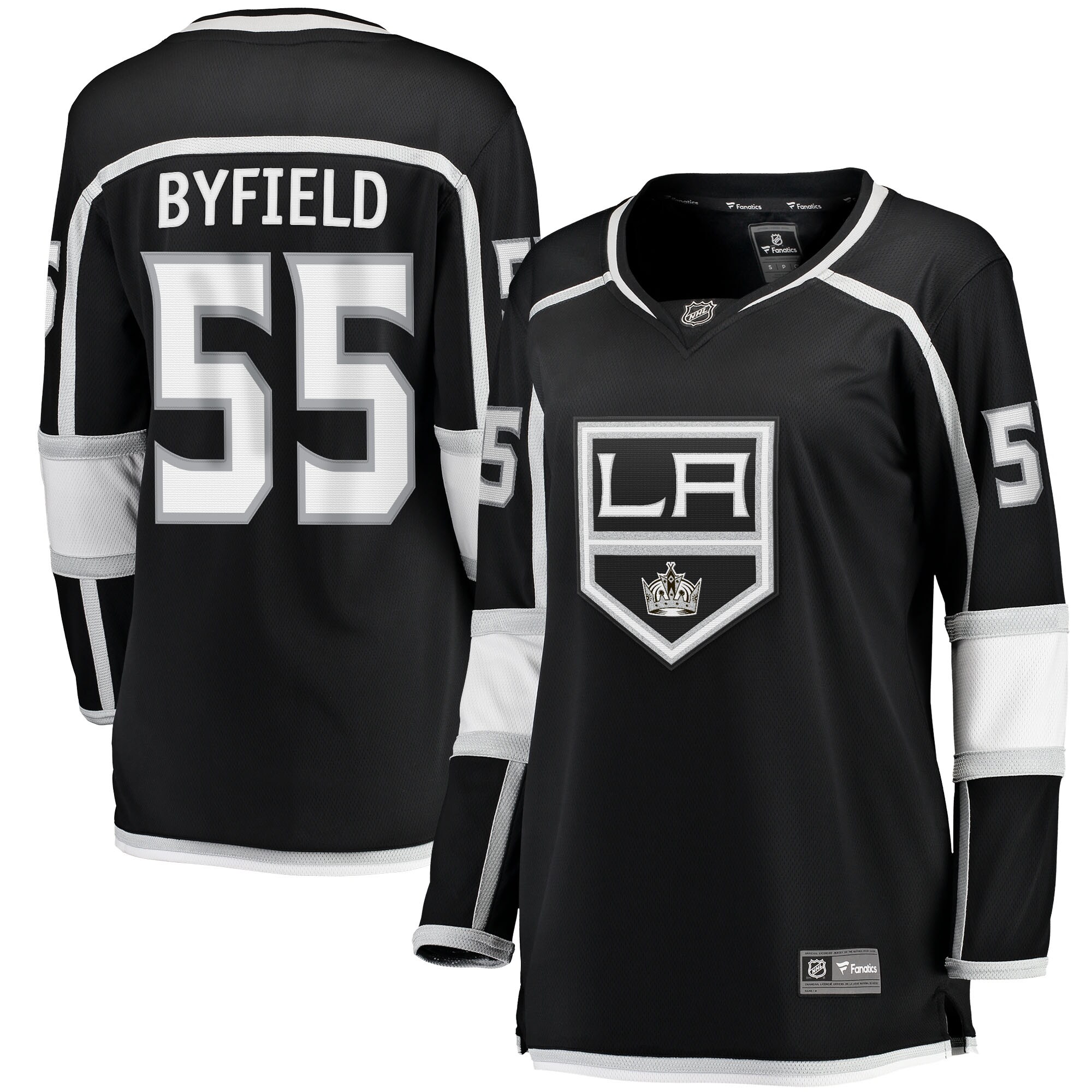 Women's Los Angeles Kings Quinton Byfield Black Home Team Breakaway Player Jersey