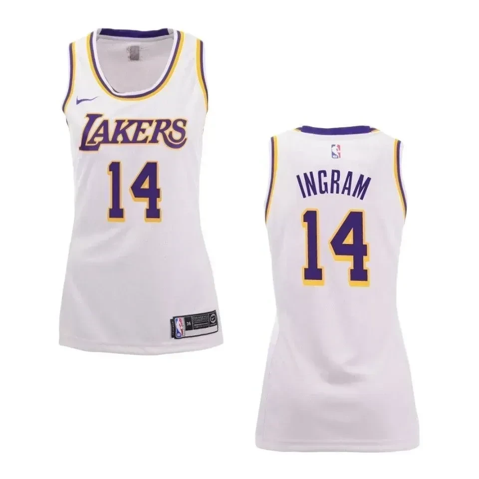 Women's Los Angeles Lakers 14 Brandon Ingram Association Swingman Jersey - White