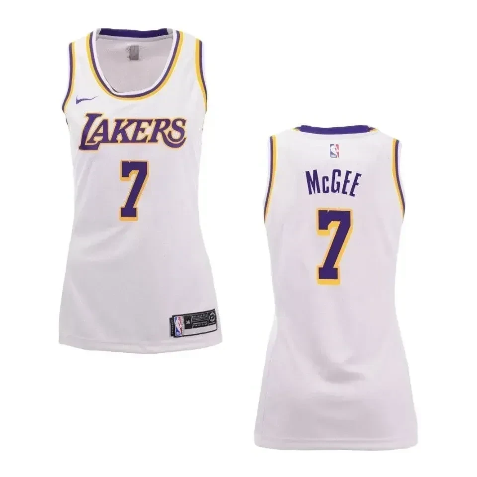Women's Los Angeles Lakers 7 Javale Mcgee Association Swingman Jersey - White
