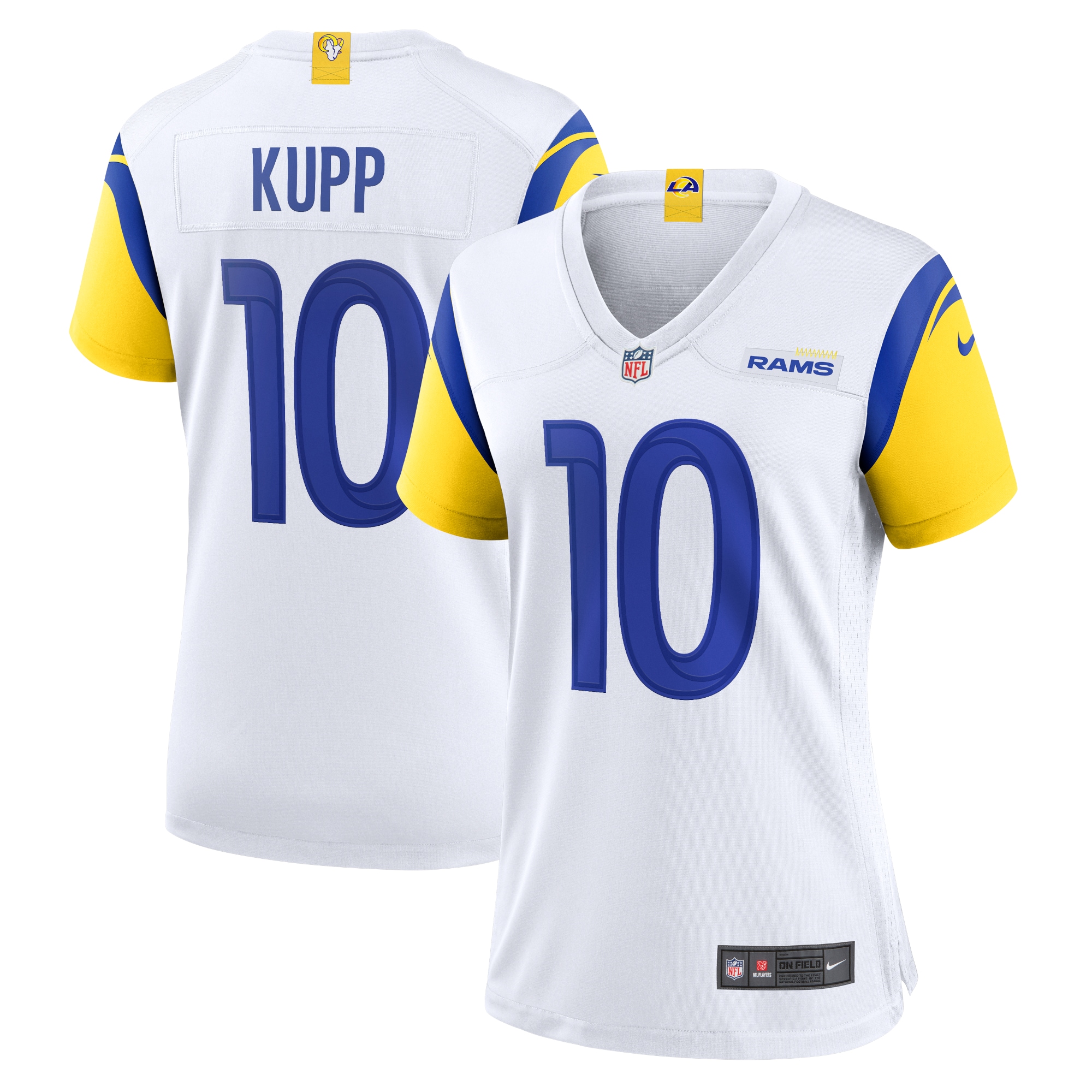 Women's Los Angeles Rams Cooper Kupp White Alternate Game Jersey Js4734