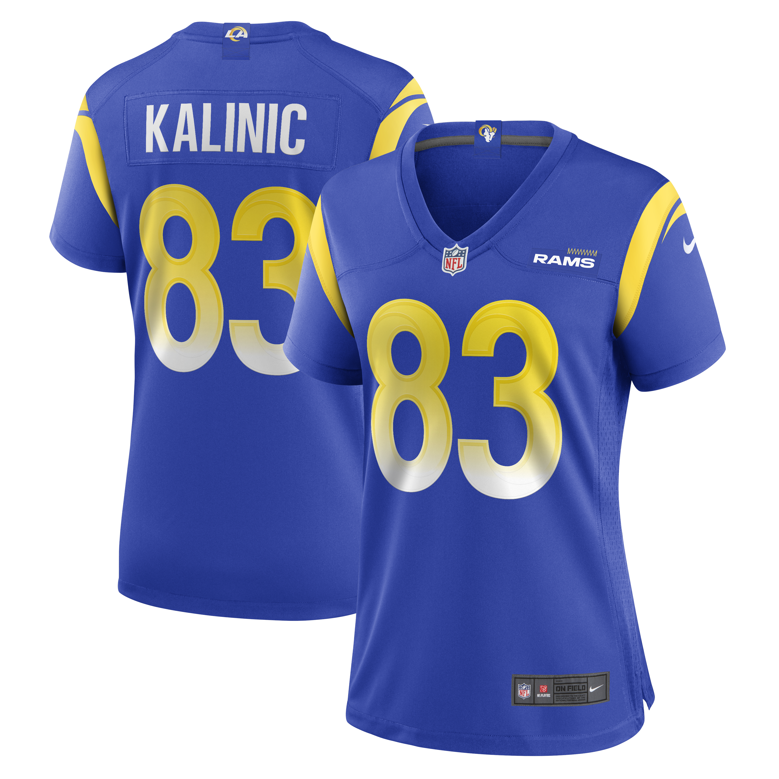 Women's Los Angeles Rams Nikola Kalinic Royal Game Jersey Js1767