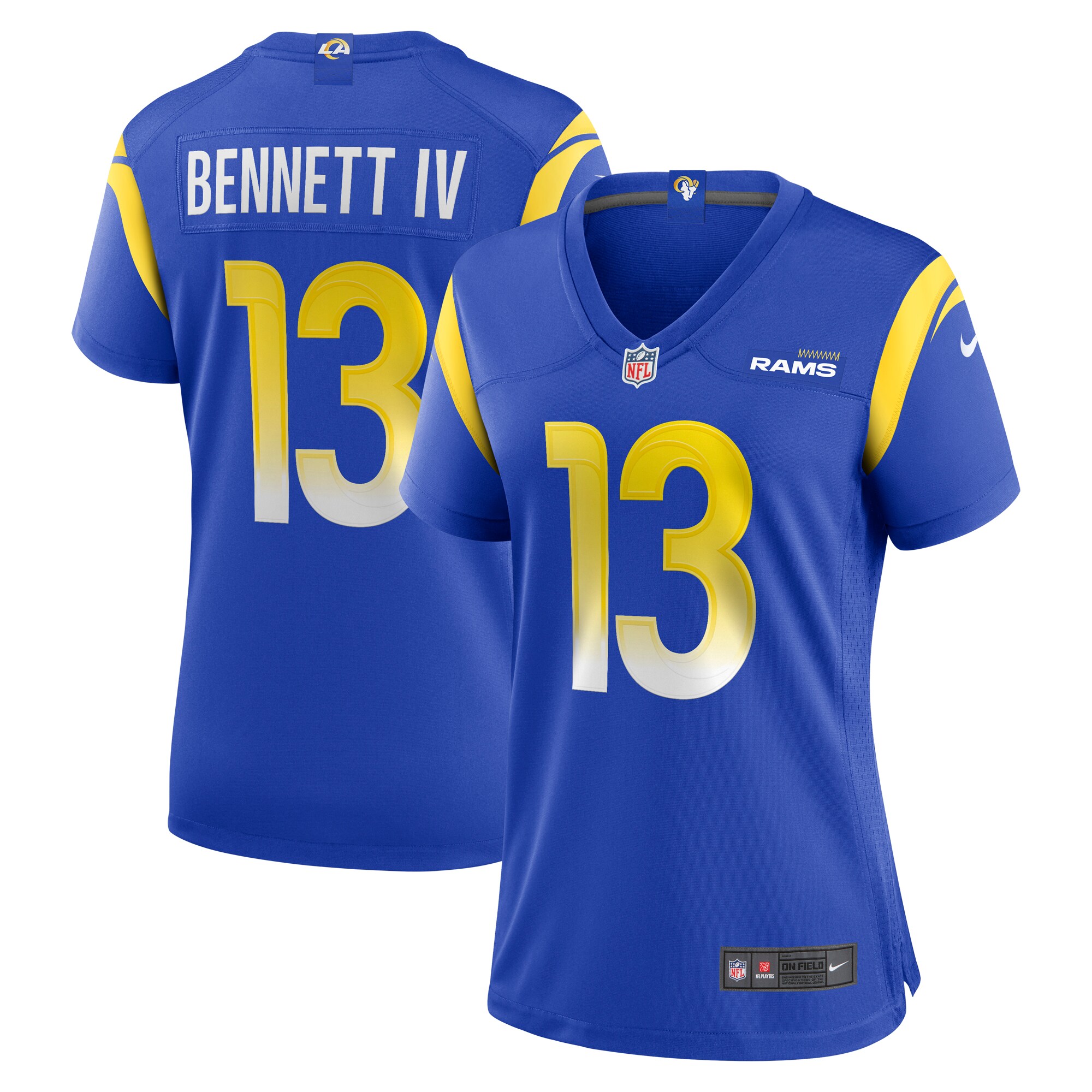 Women's Los Angeles Rams Stetson Bennett Royal Team Game Jersey Js1282