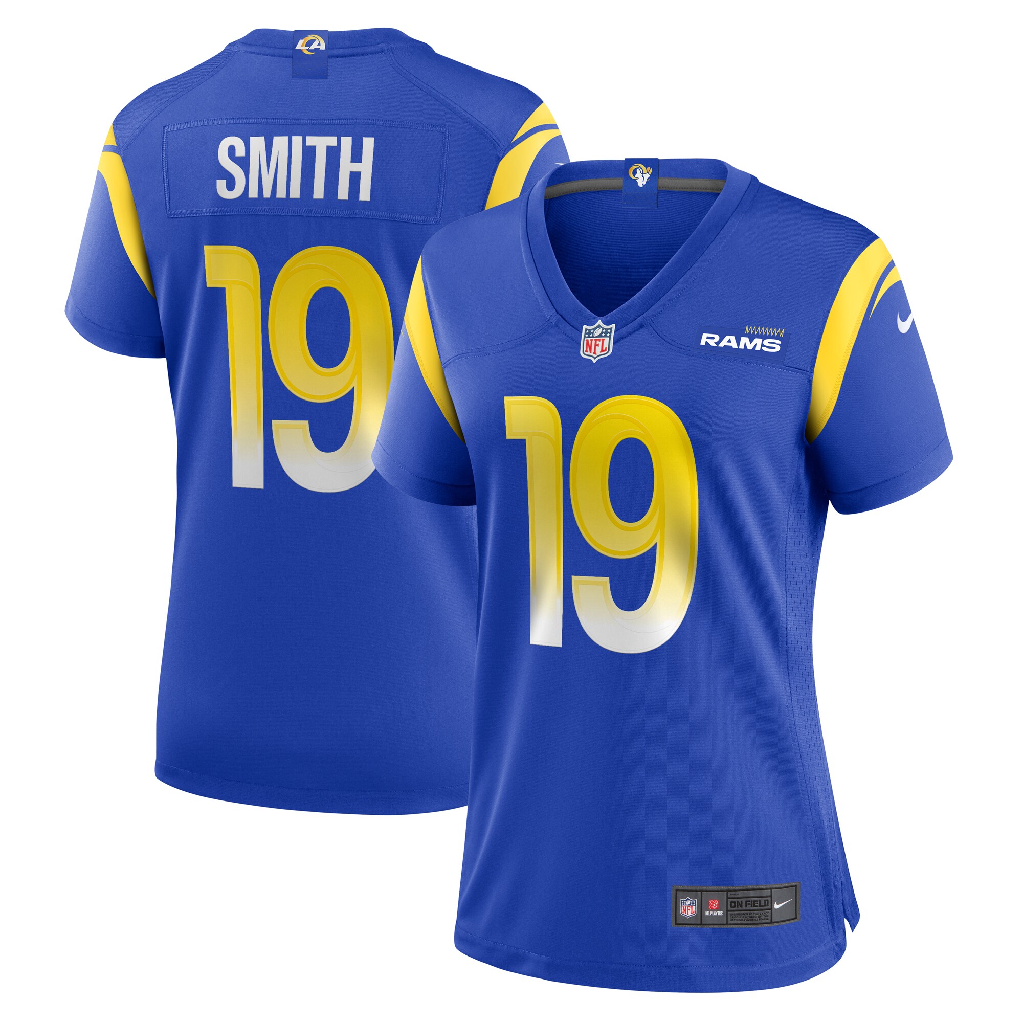 Women's Los Angeles Rams Xavier Smith Royal Home Game Jersey Js7539