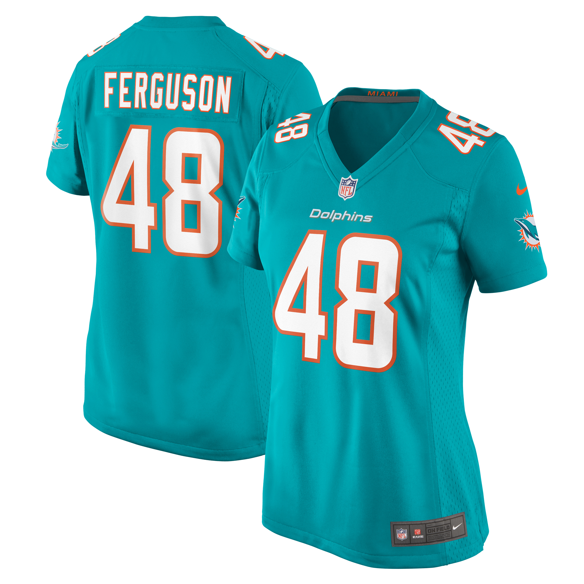 Women's Miami Dolphins Blake Ferguson Aqua Game Jersey Js6631