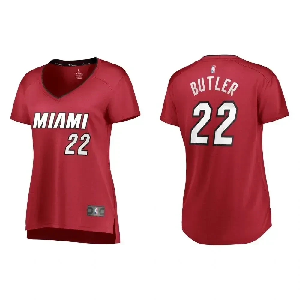 Women's Miami Heat Jimmy Butler Red Statet Jersey