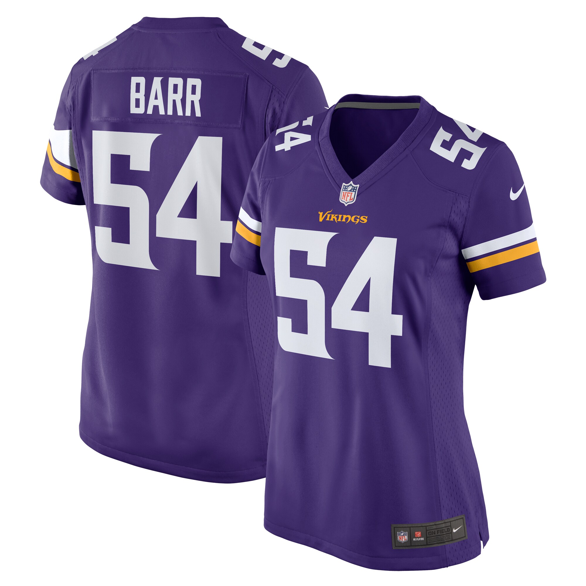 Women's Minnesota Vikings Anthony Barr Purple Team Game Jersey Js4818