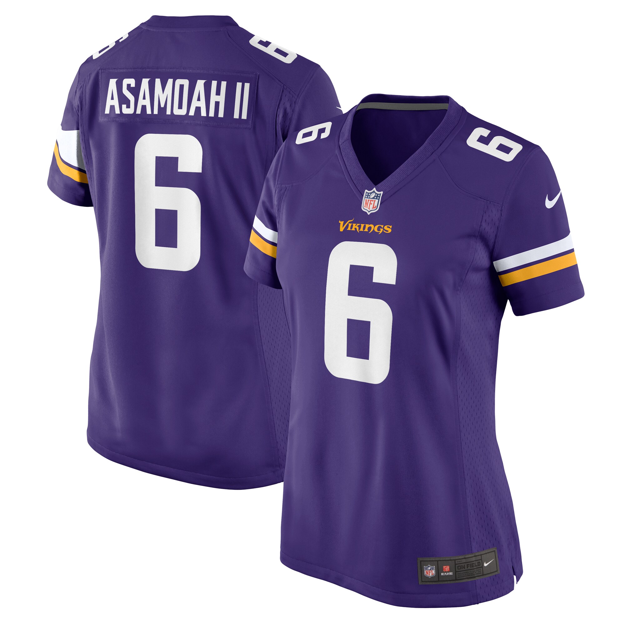 Women's Minnesota Vikings Brian Asamoah Ii Purple Game Jersey Js1434