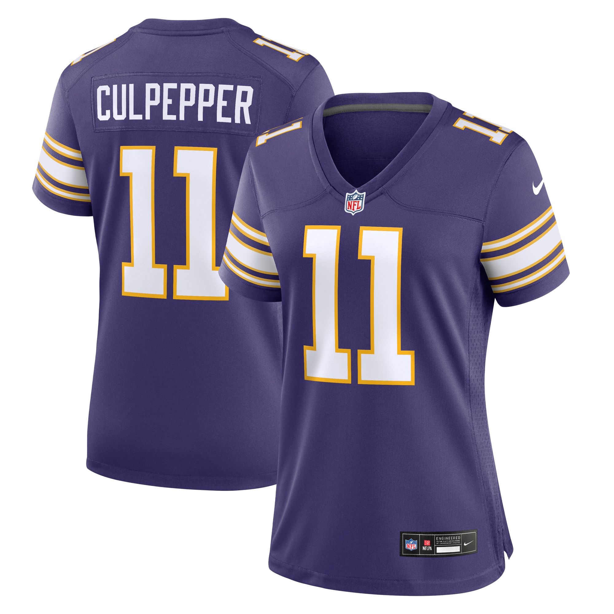 Women's Minnesota Vikings Daunte Culpepper Purple Classic Retired Player Game Jersey Js5813