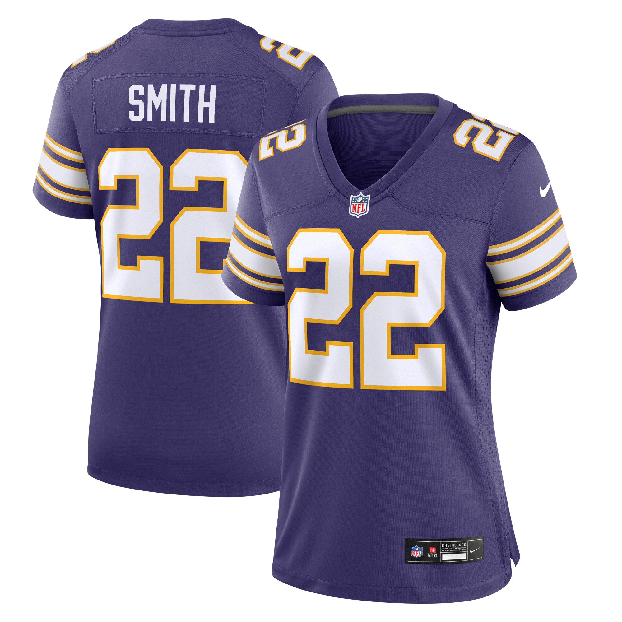 Women's Minnesota Vikings Harrison Smith Purple Classic Player Game Jersey Js5743