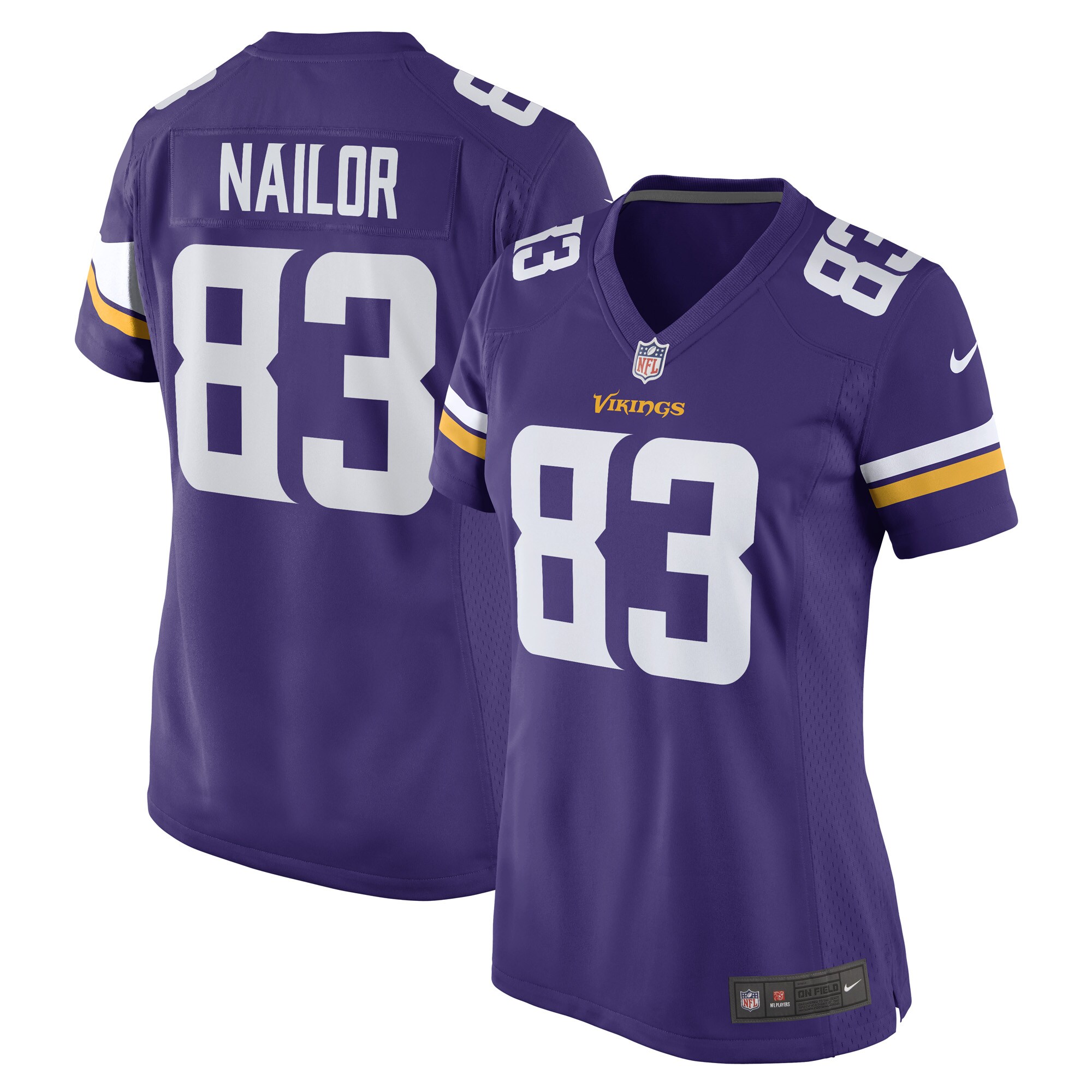 Women's Minnesota Vikings Jalen Nailor Purple Game Player Jersey Js6428