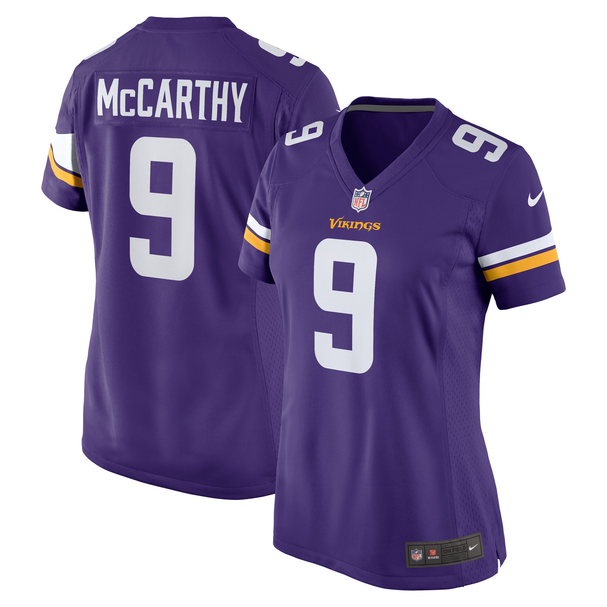 Women's Minnesota Vikings J.j. Mccarthy Purple Player Game Jersey Js8939