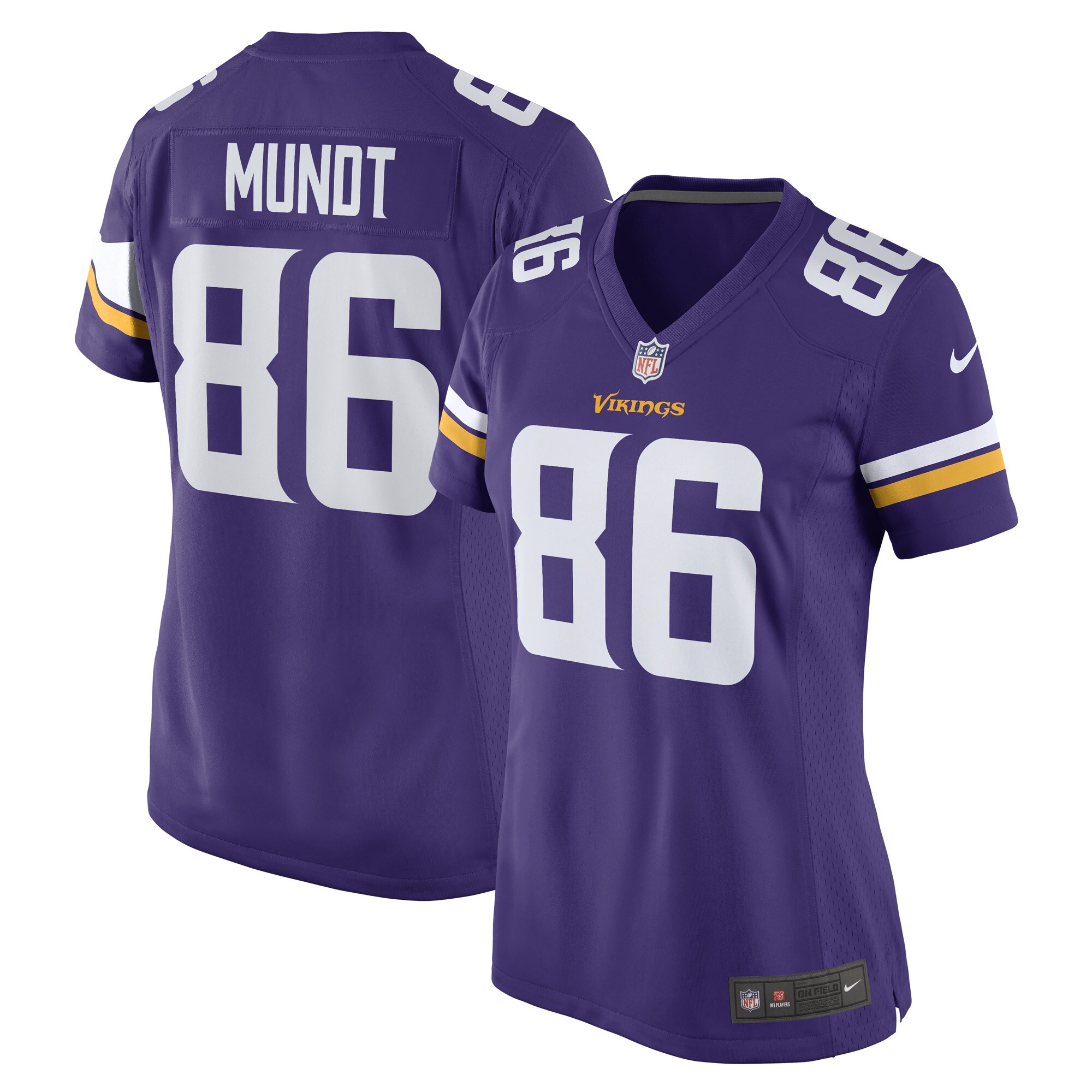 Women's Minnesota Vikings Johnny Mundt Purple Game Player Jersey Js8985
