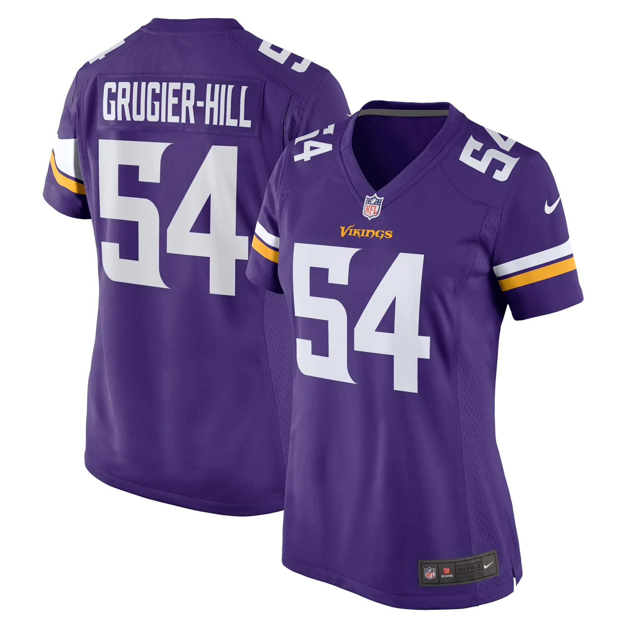 Women's Minnesota Vikings Kamu Grugier-hill Purple Game Jersey Js1281