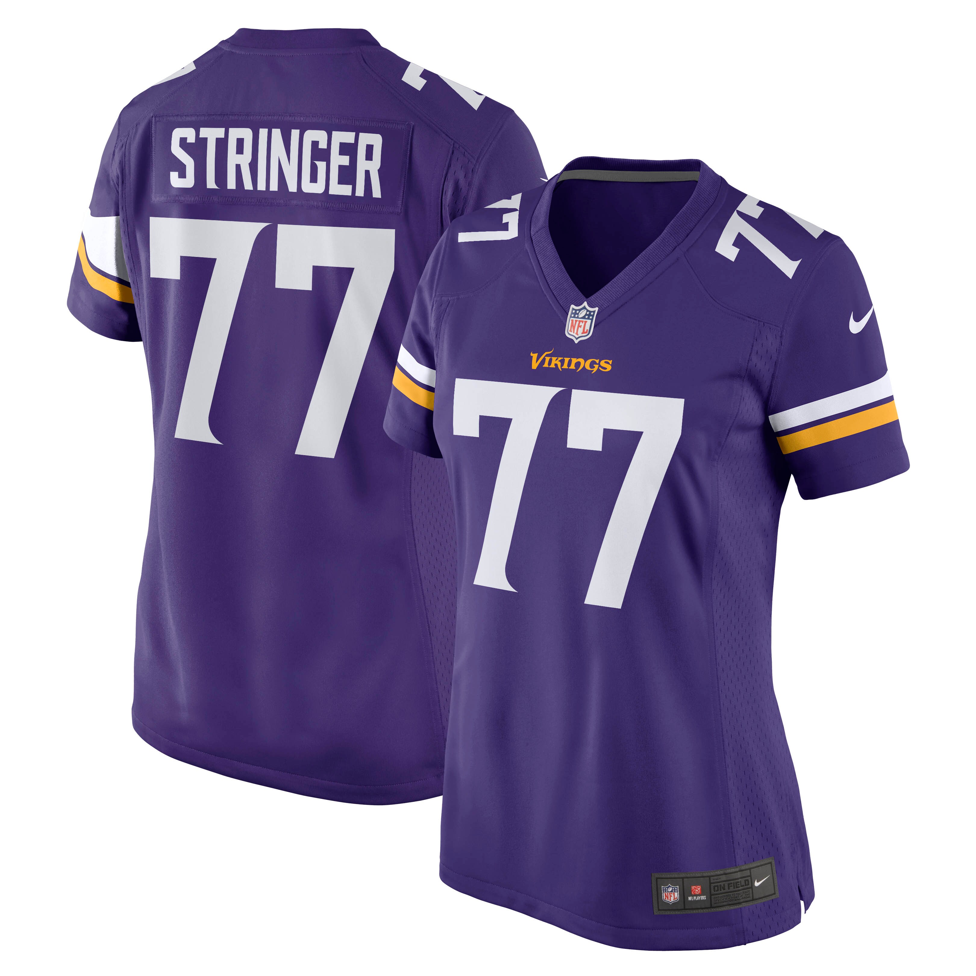 Women's Minnesota Vikings Korey Stringer Purple Retired Player Jersey Js6687