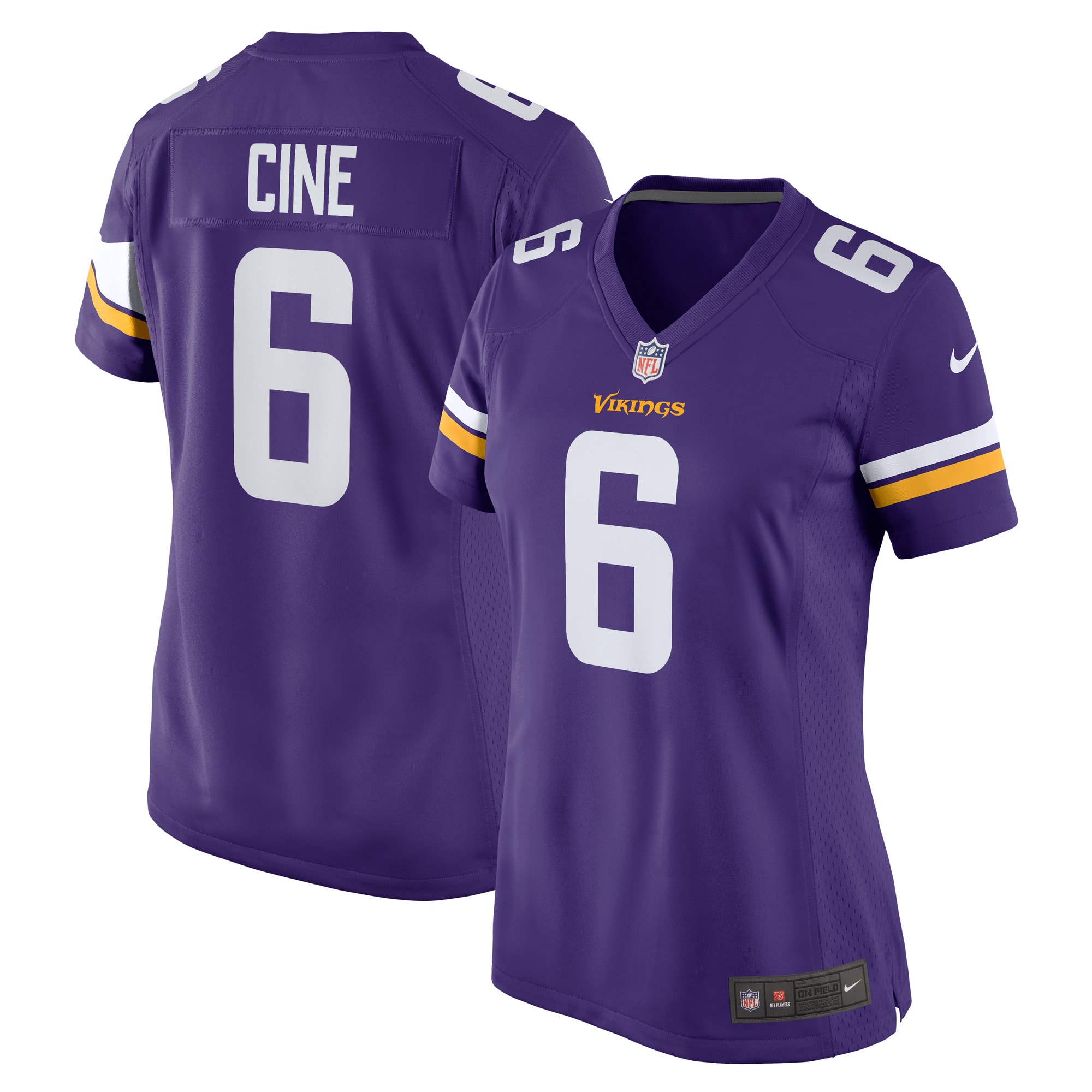 Women's Minnesota Vikings Lewis Cine Purple Game Player Jersey Js7460