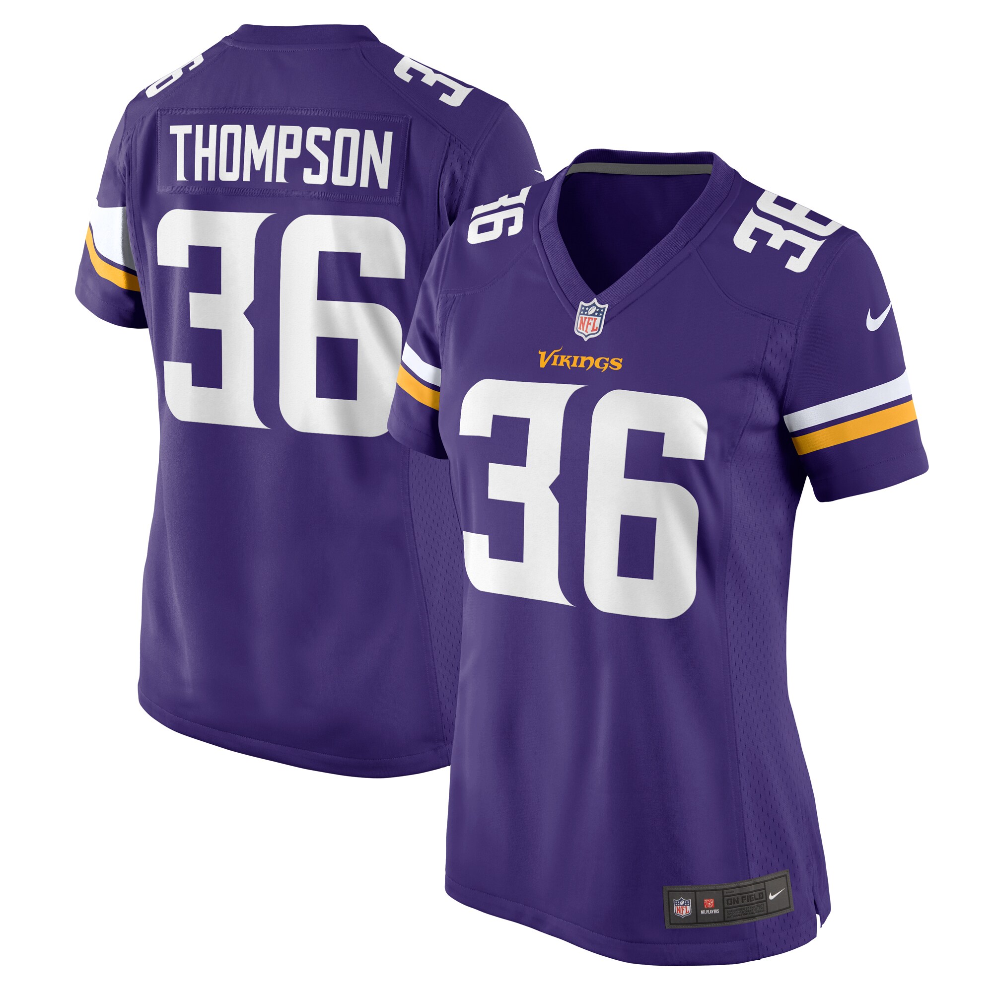 Women's Minnesota Vikings Najee Thompson Purple Game Jersey Js8145