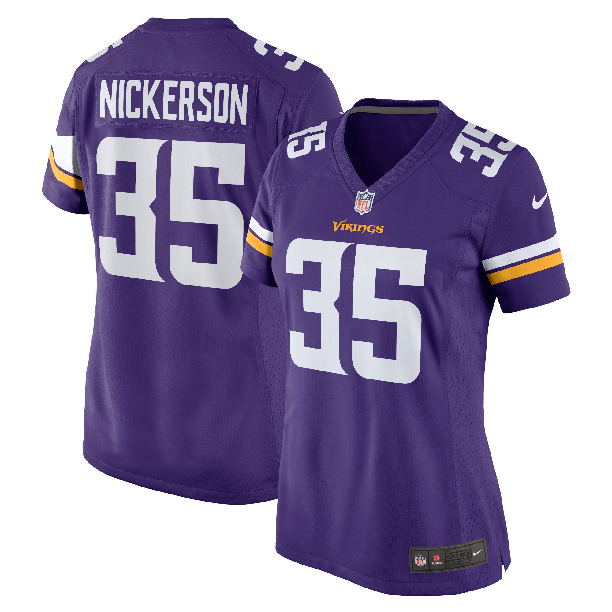 Women's Minnesota Vikings Parry Nickerson Purple Home Game Player Jersey Js8289