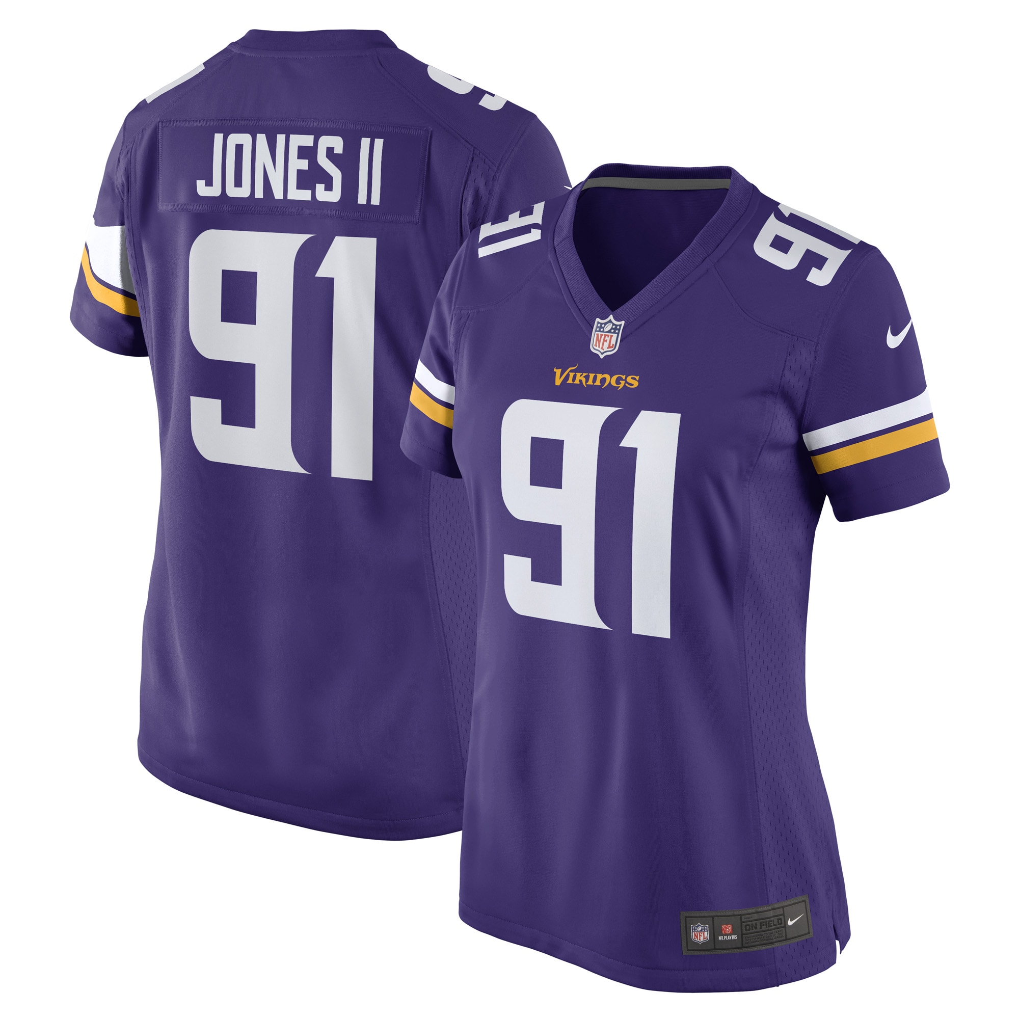Women's Minnesota Vikings Patrick Jones Ii Purple Game Player Jersey Js1939