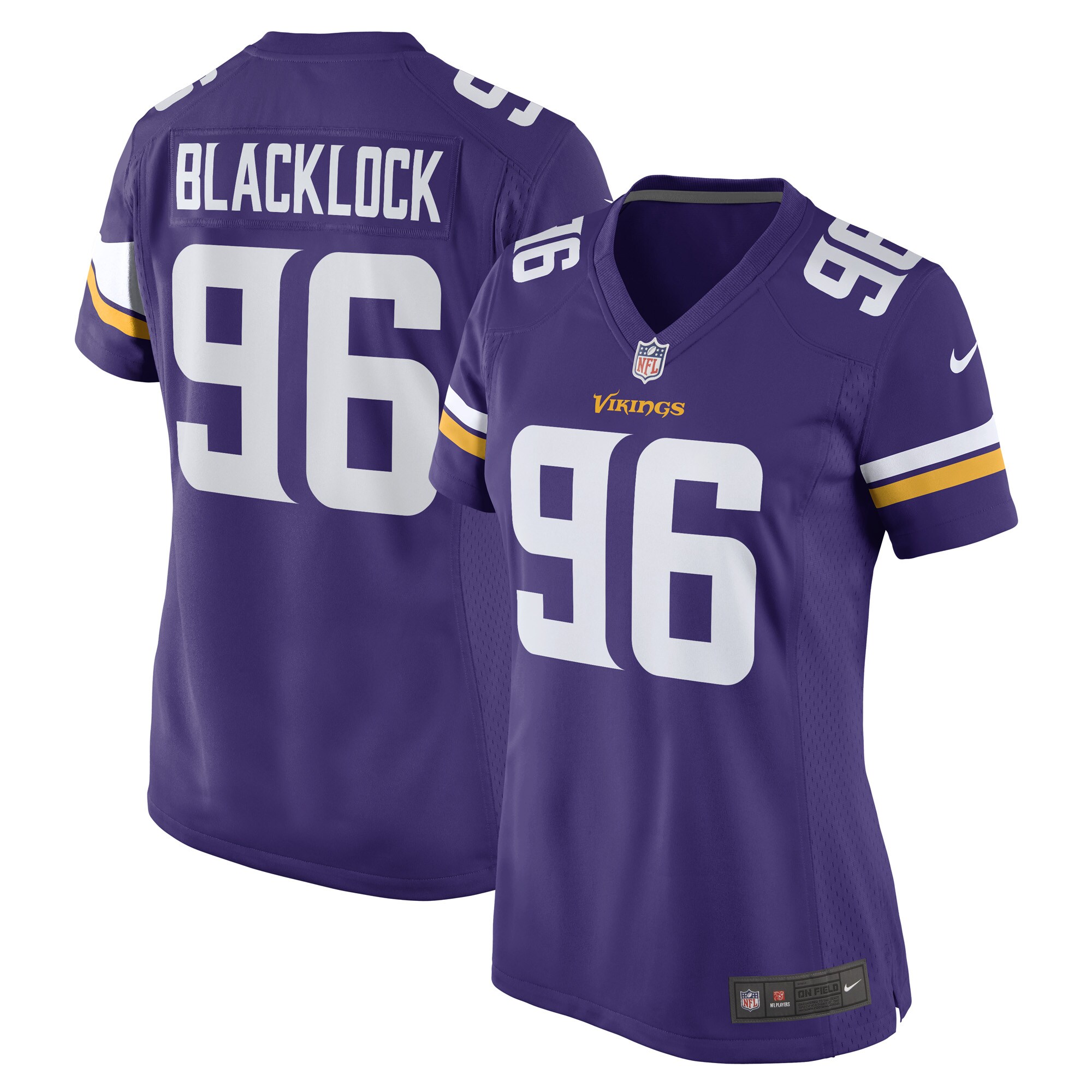 Women's Minnesota Vikings Ross Blacklock Purple Game Player Jersey Js3323