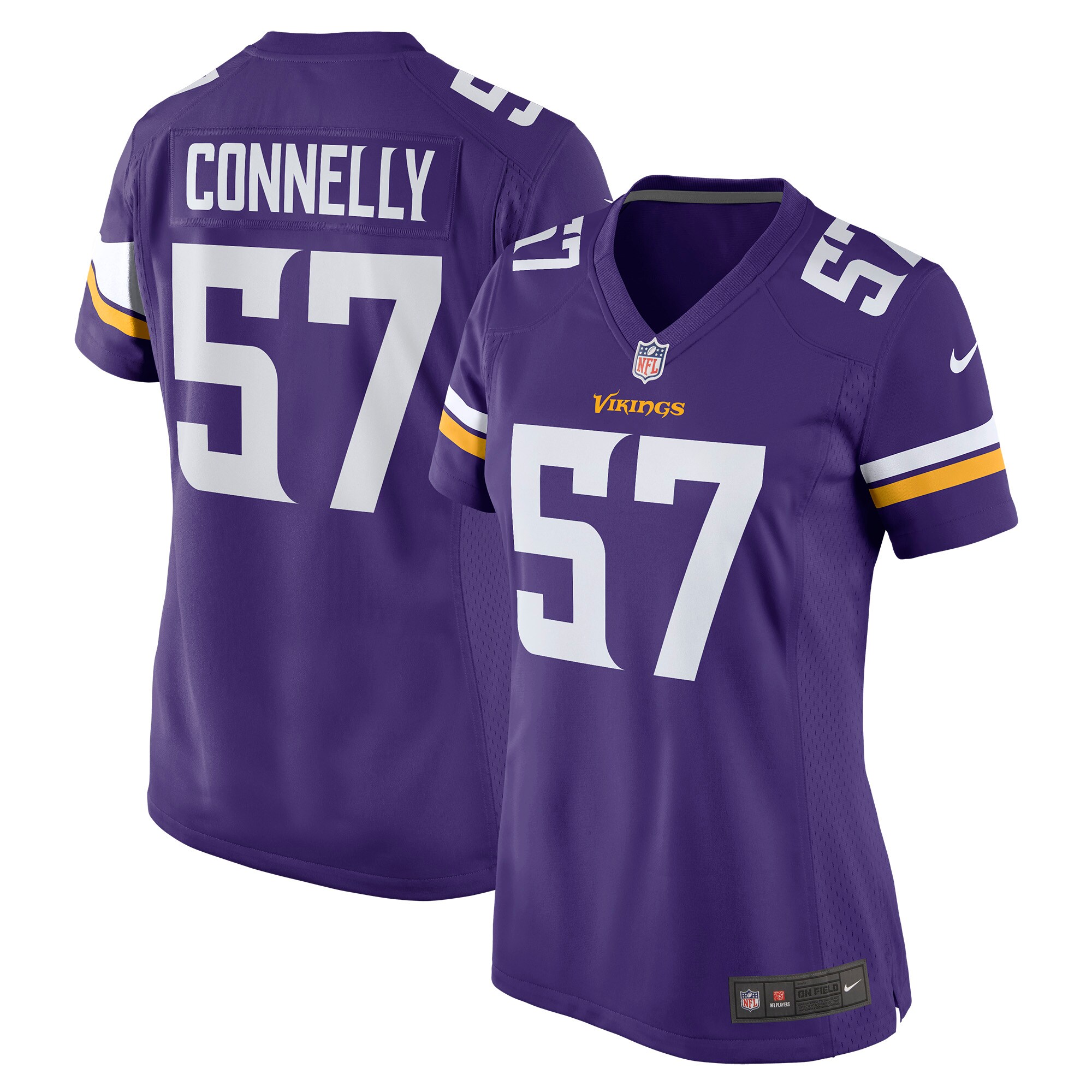 Women's Minnesota Vikings Ryan Connelly Purple Game Jersey Js7480