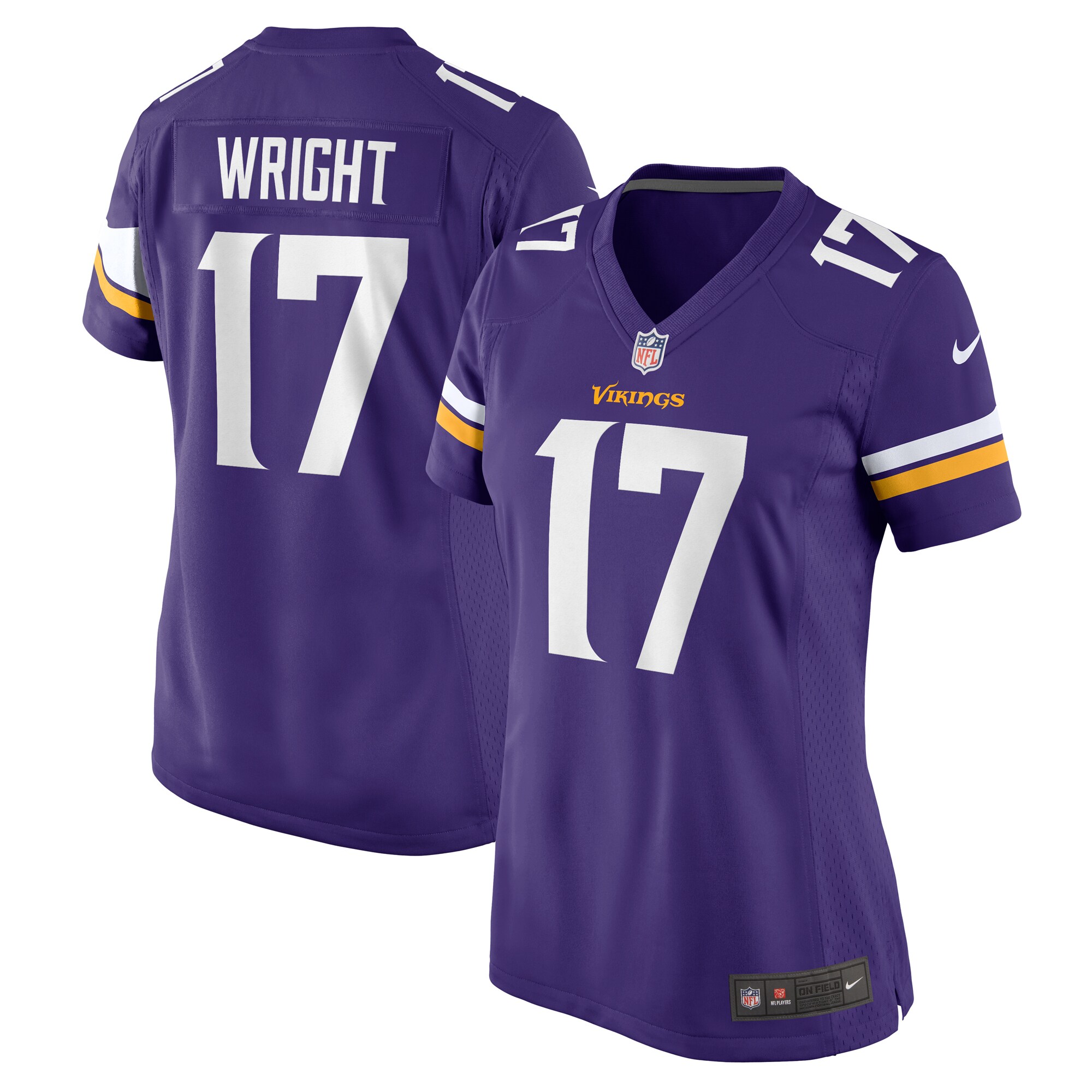 Women's Minnesota Vikings Ryan Wright Purple Game Jersey Js1204