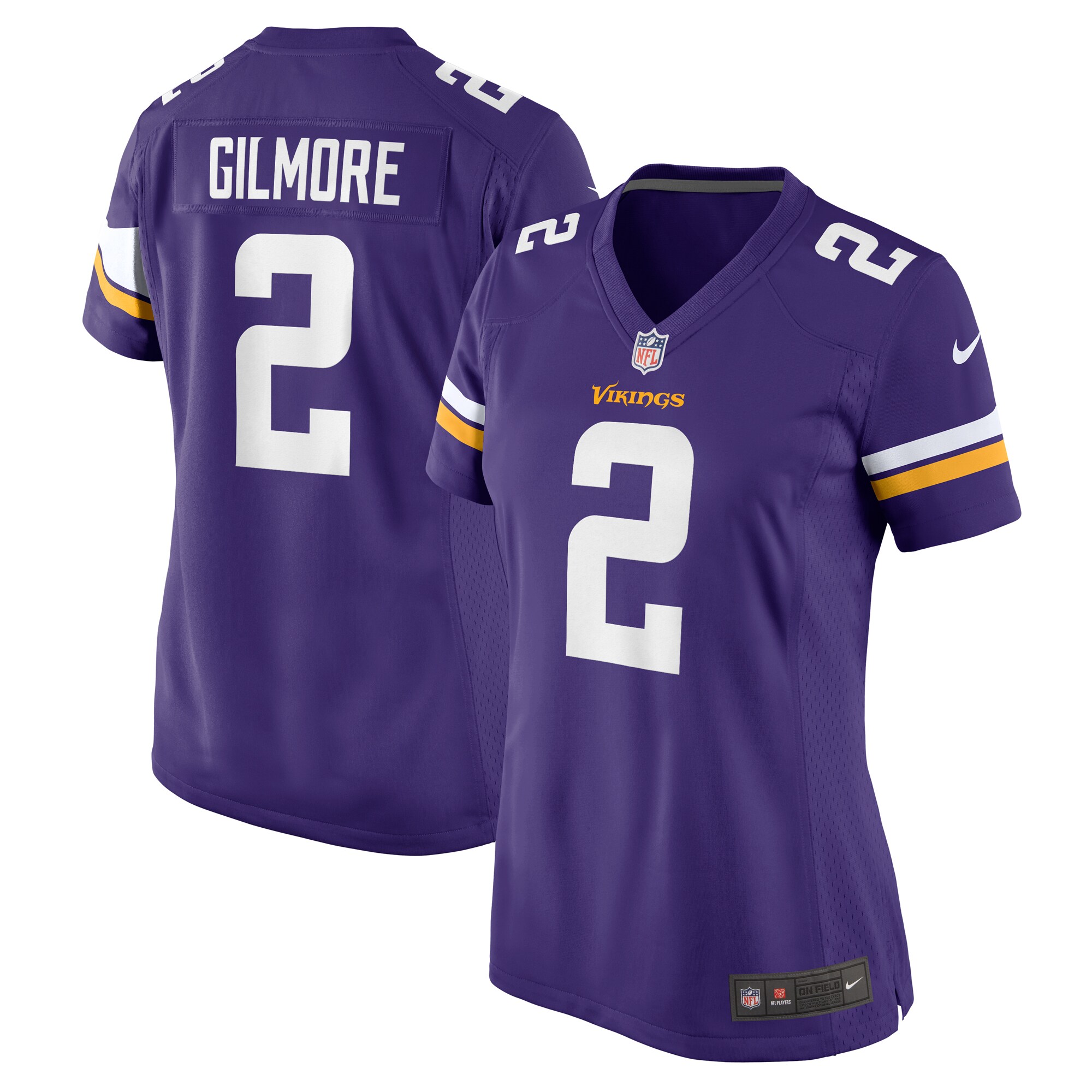 Women's Minnesota Vikings Stephon Gilmore Purple Game Jersey Js8272