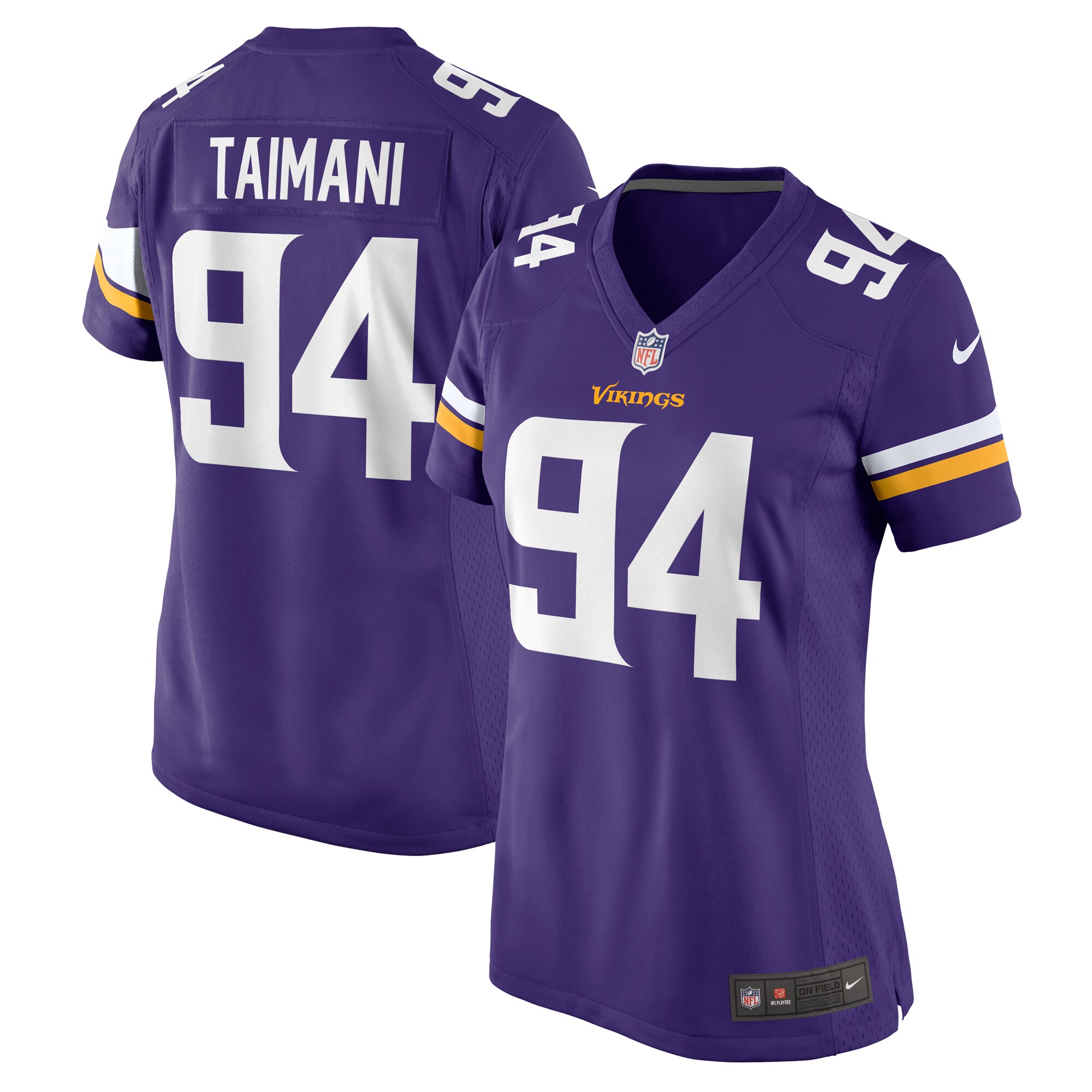 Women's Minnesota Vikings Taki Taimani Purple Game Jersey Js9937