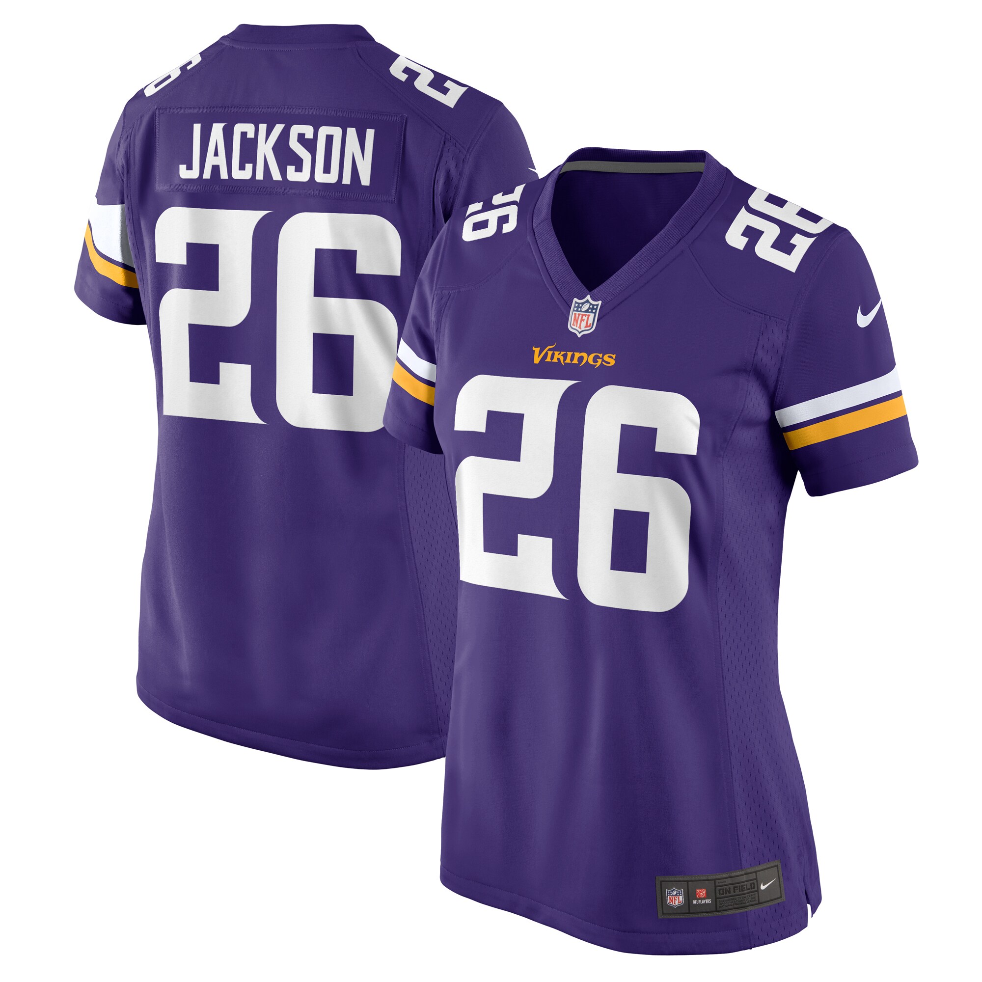 Women's Minnesota Vikings Theo Jackson Purple Game Jersey Js1707