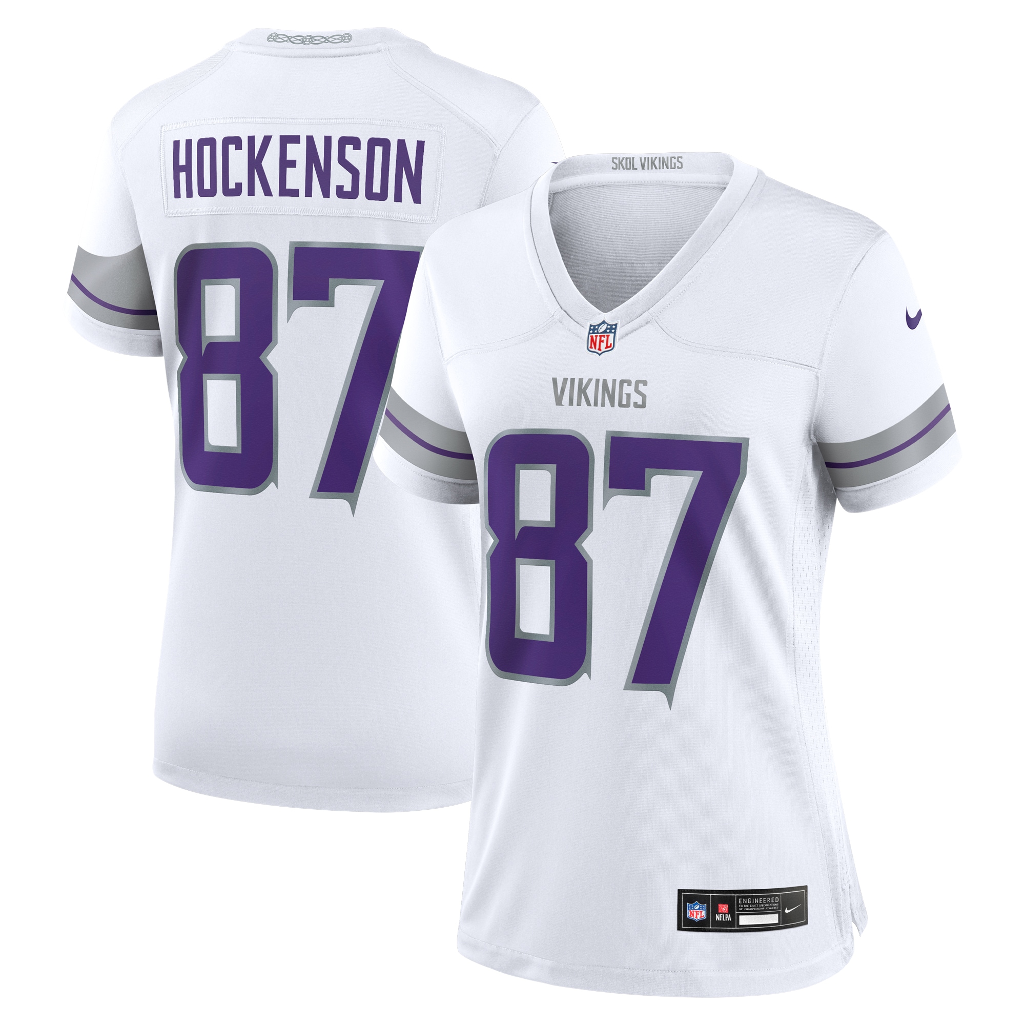 Women's Minnesota Vikings T.j. Hockenson White Alternate Game Player Jersey Js5030