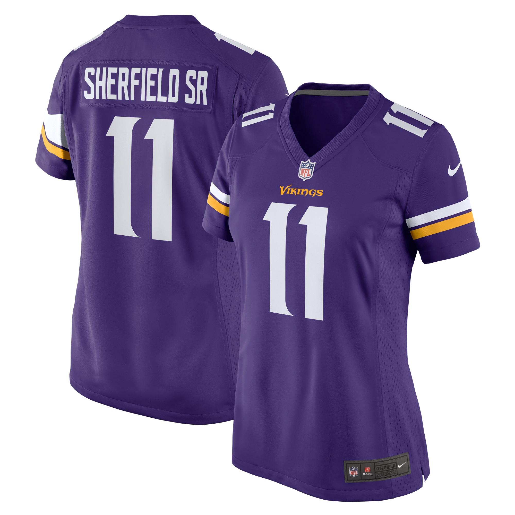 Women's Minnesota Vikings Trent Sherfield Sr. Purple Game Jersey Js1323