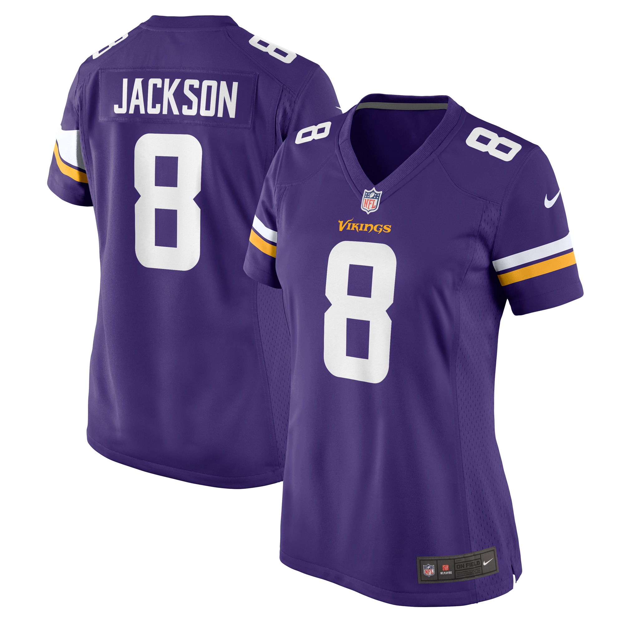Women's Minnesota Vikings Trishton Jackson Purple Game Jersey Js5101