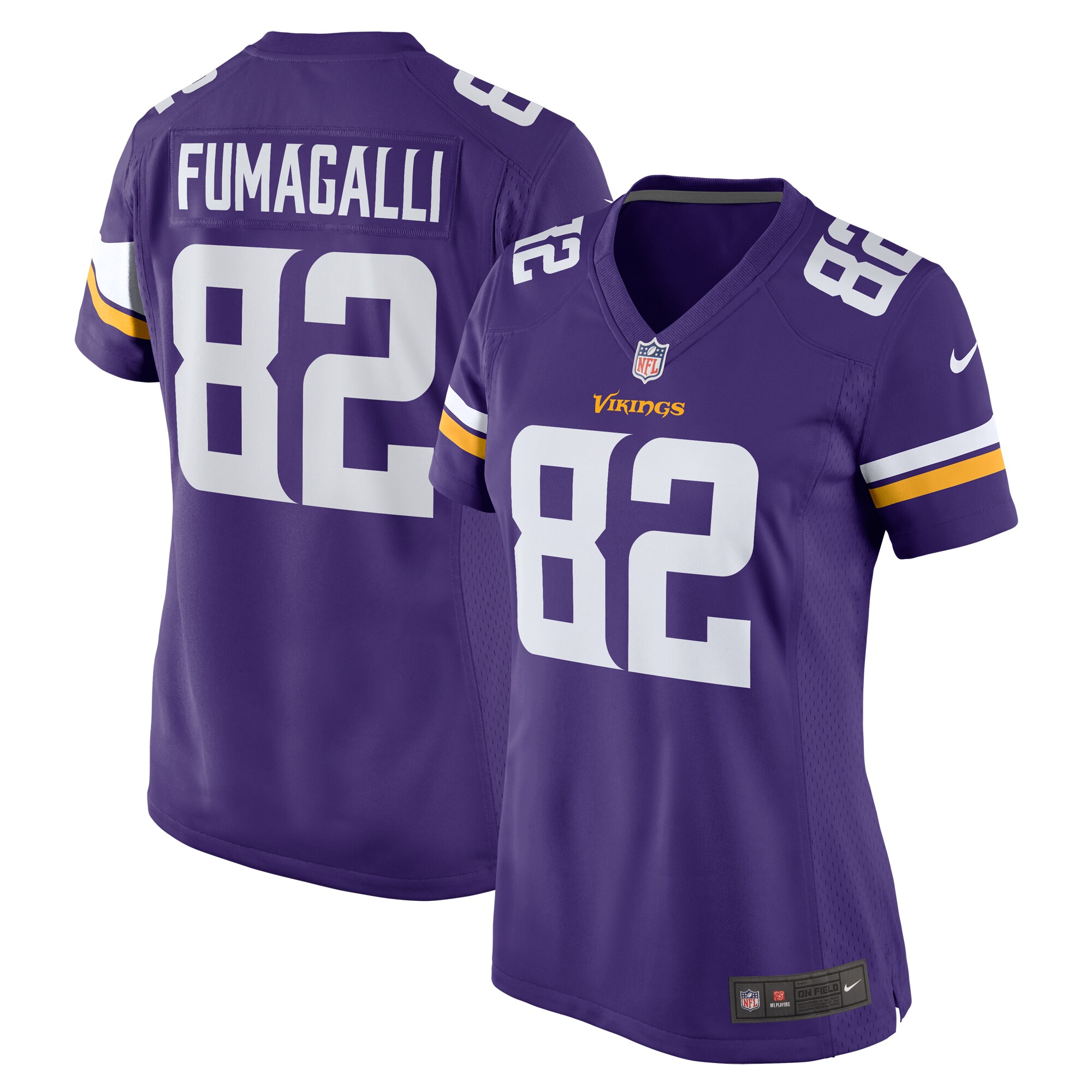 Women's Minnesota Vikings Troy Fumagalli Purple Game Jersey Js6247