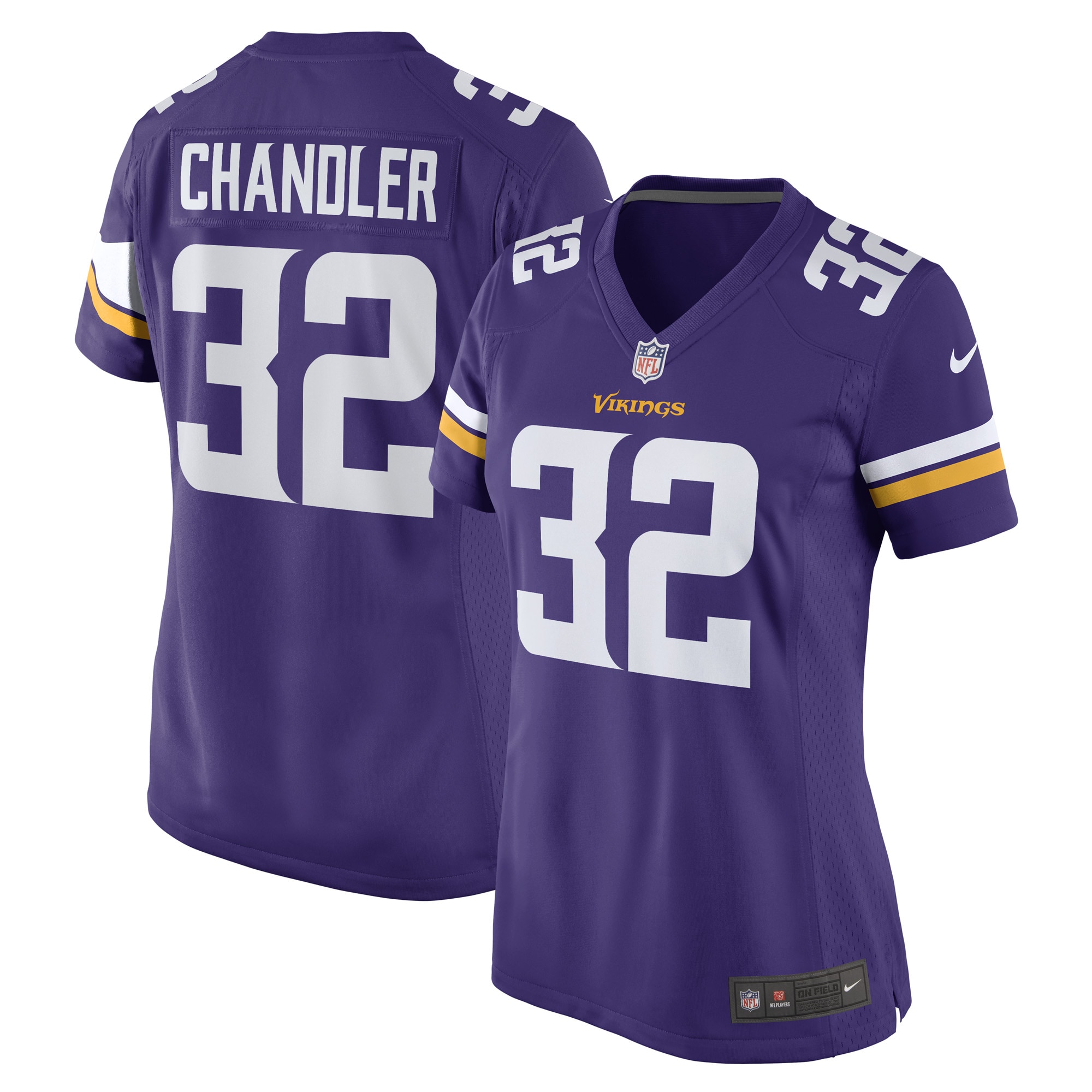 Women's Minnesota Vikings Ty Chandler Purple Game Player Jersey Js3479
