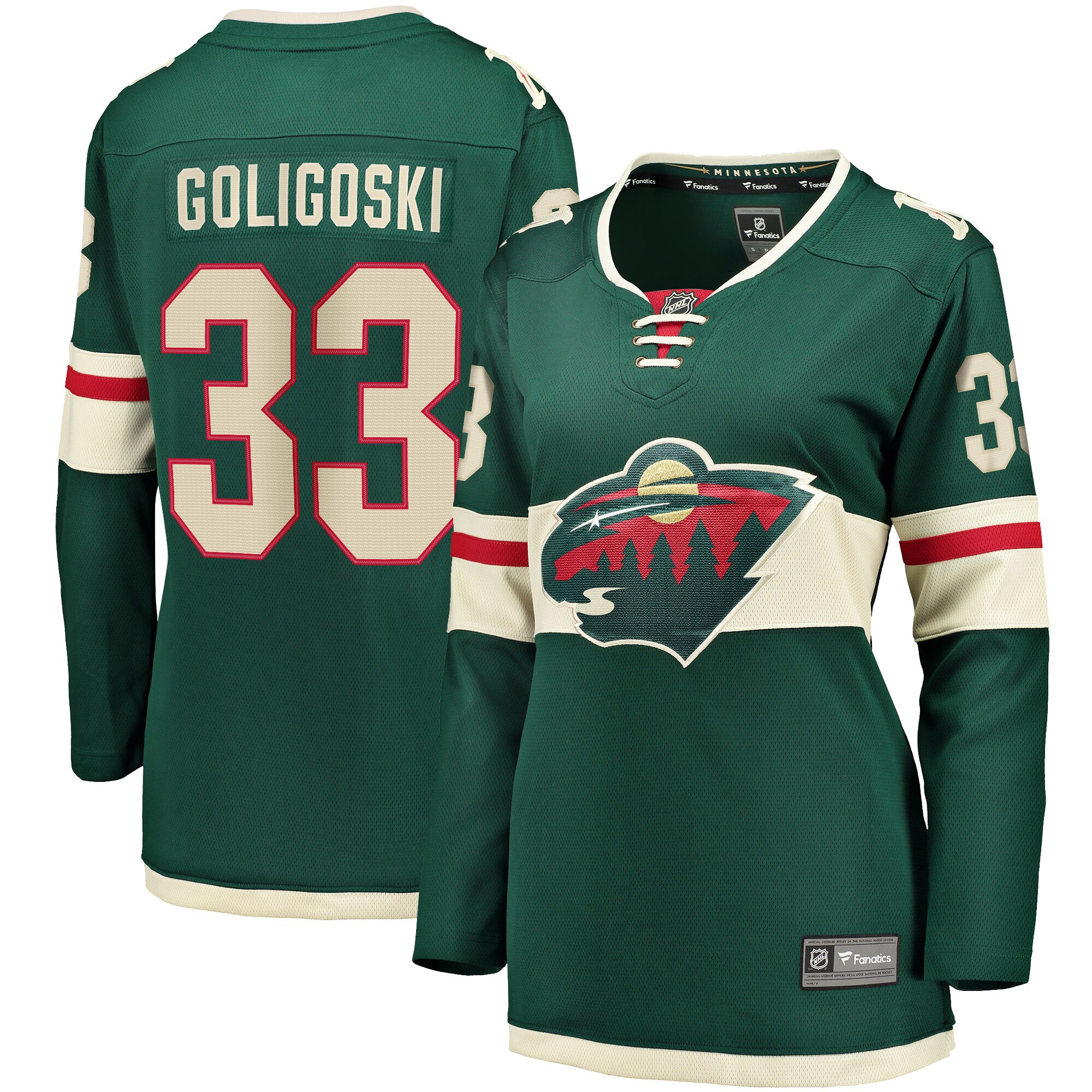 Women's Minnesota Wild Alex Goligoski Green Home Breakaway Player Jersey