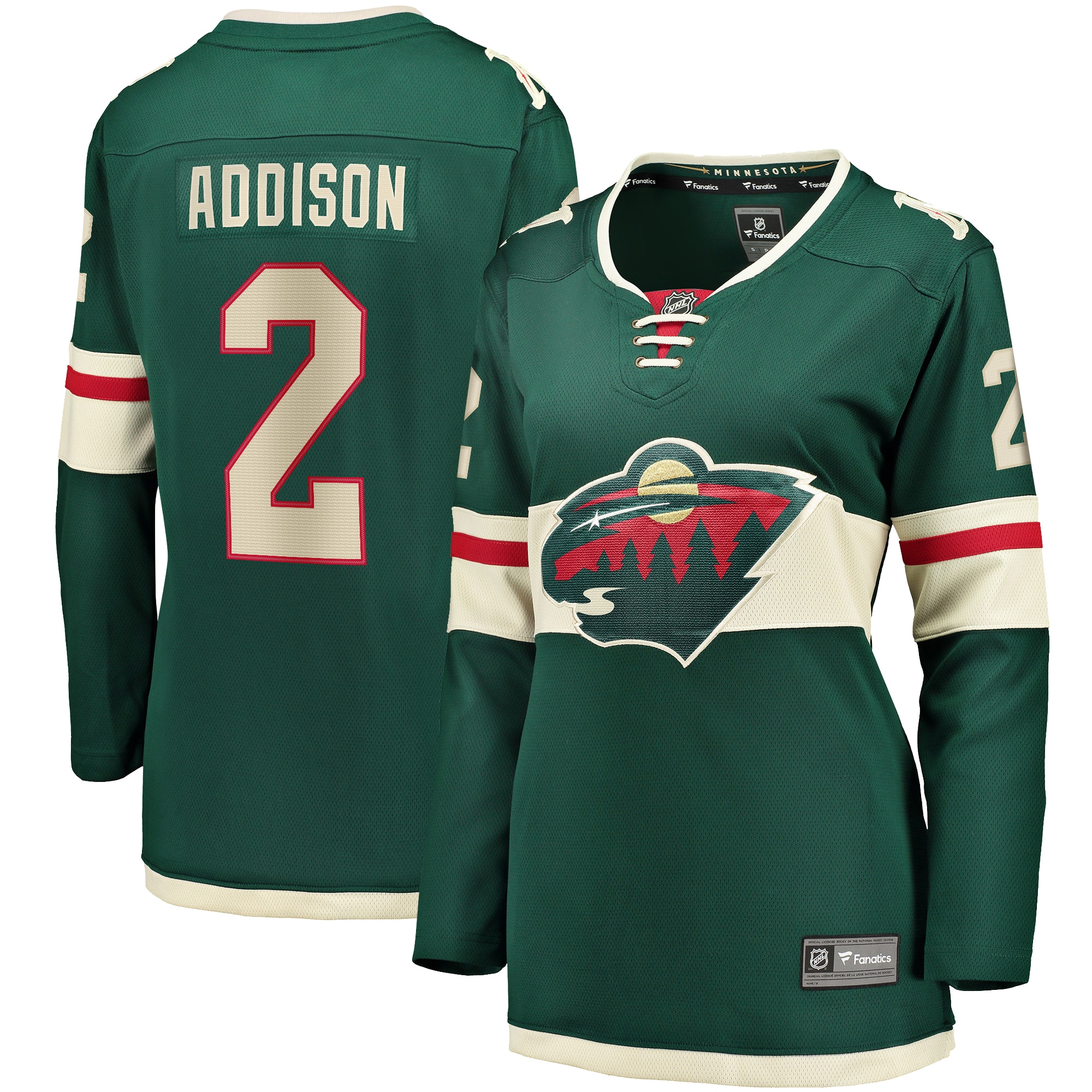 Women's Minnesota Wild Calen Addison Green Home Breakaway Player Jersey