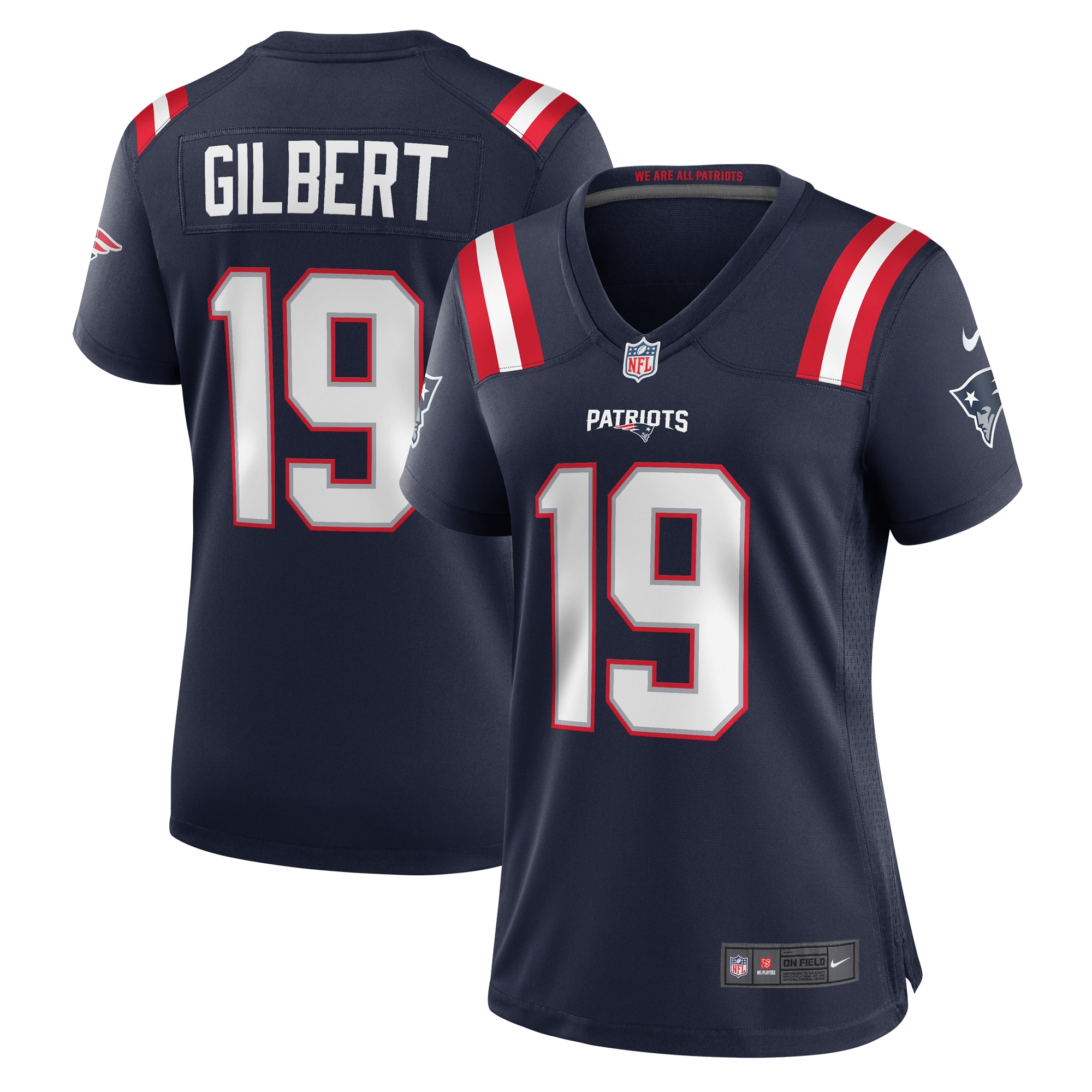 Women's New England Patriots Garrett Gilbert Navy Home Game Player Jersey Js3760