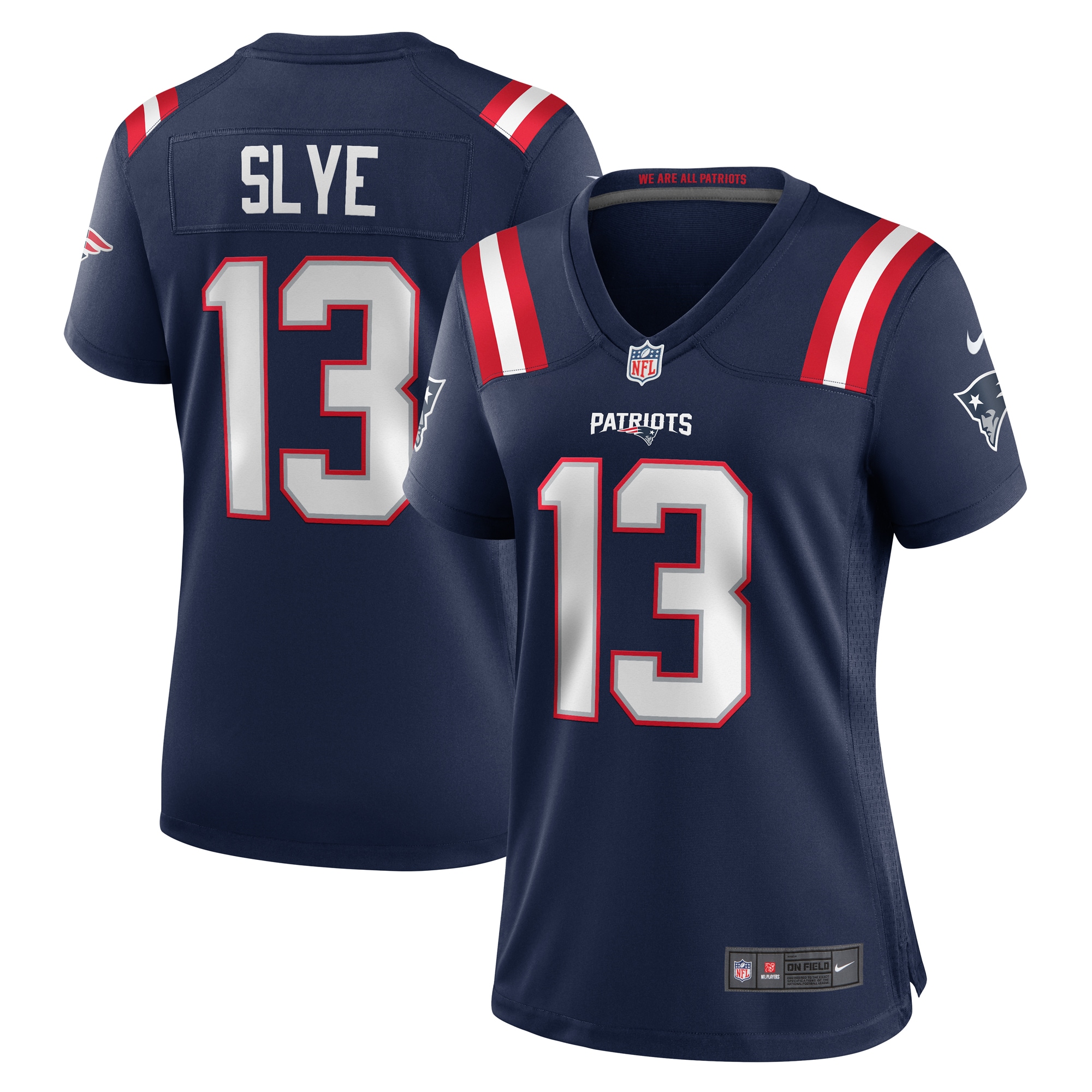 Women's New England Patriots Joey Slye Navy Game Jersey Js2094