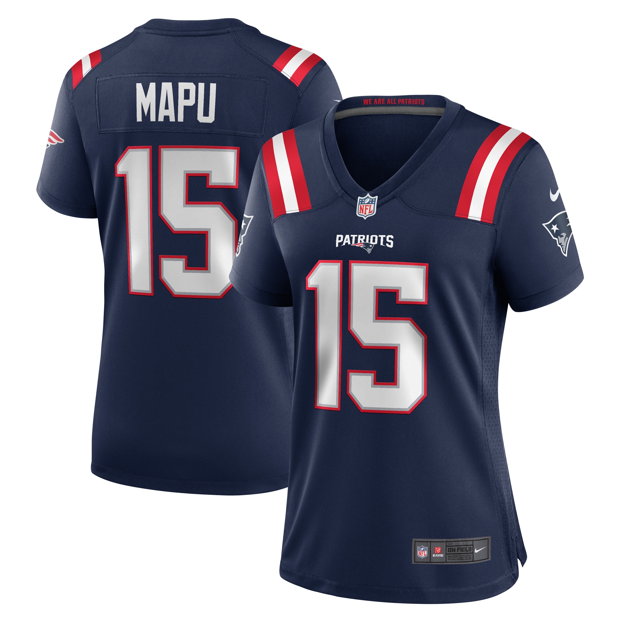 Women's New England Patriots Marte Mapu Navy Game Jersey Js6207