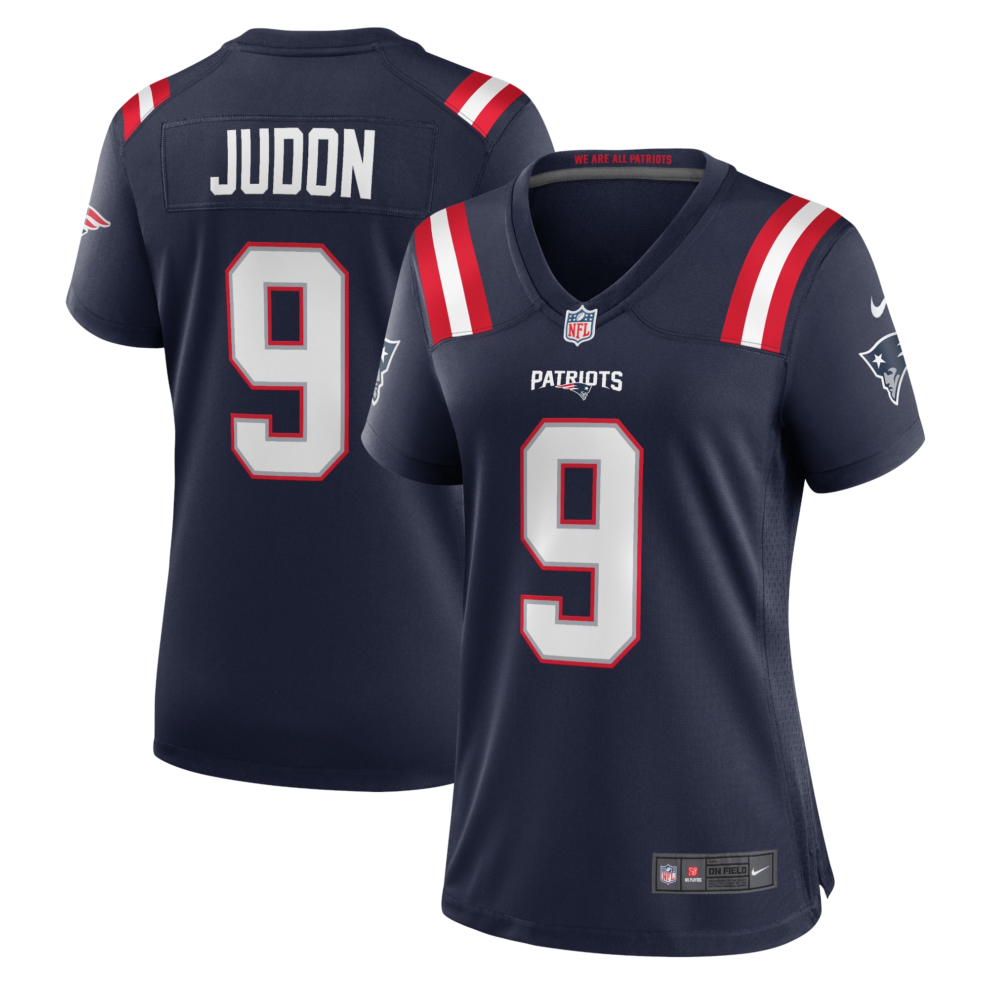 Women's New England Patriots Matthew Judon Navy Team Game Jersey Js6615