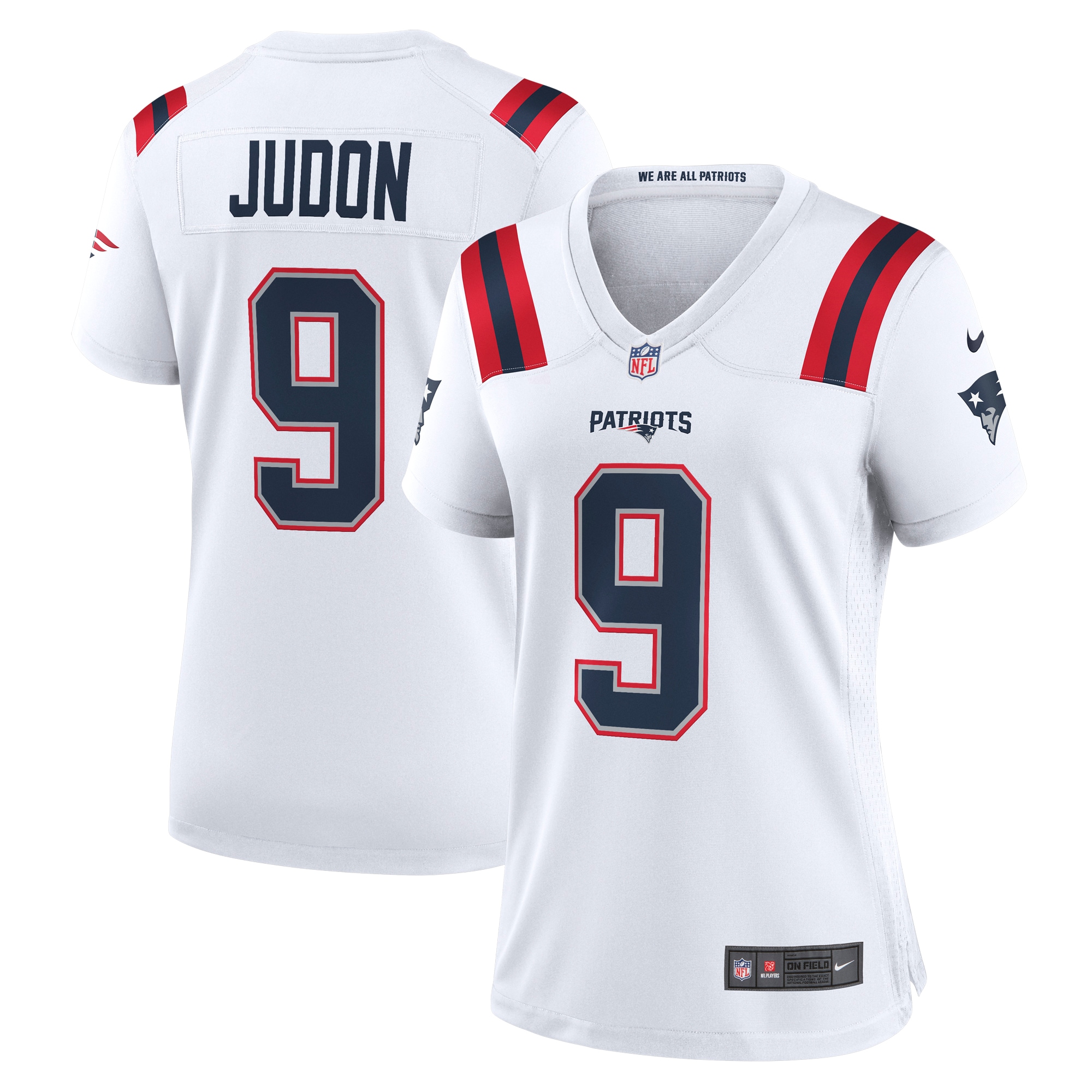 Women's New England Patriots Matthew Judon White Game Jersey Js5899