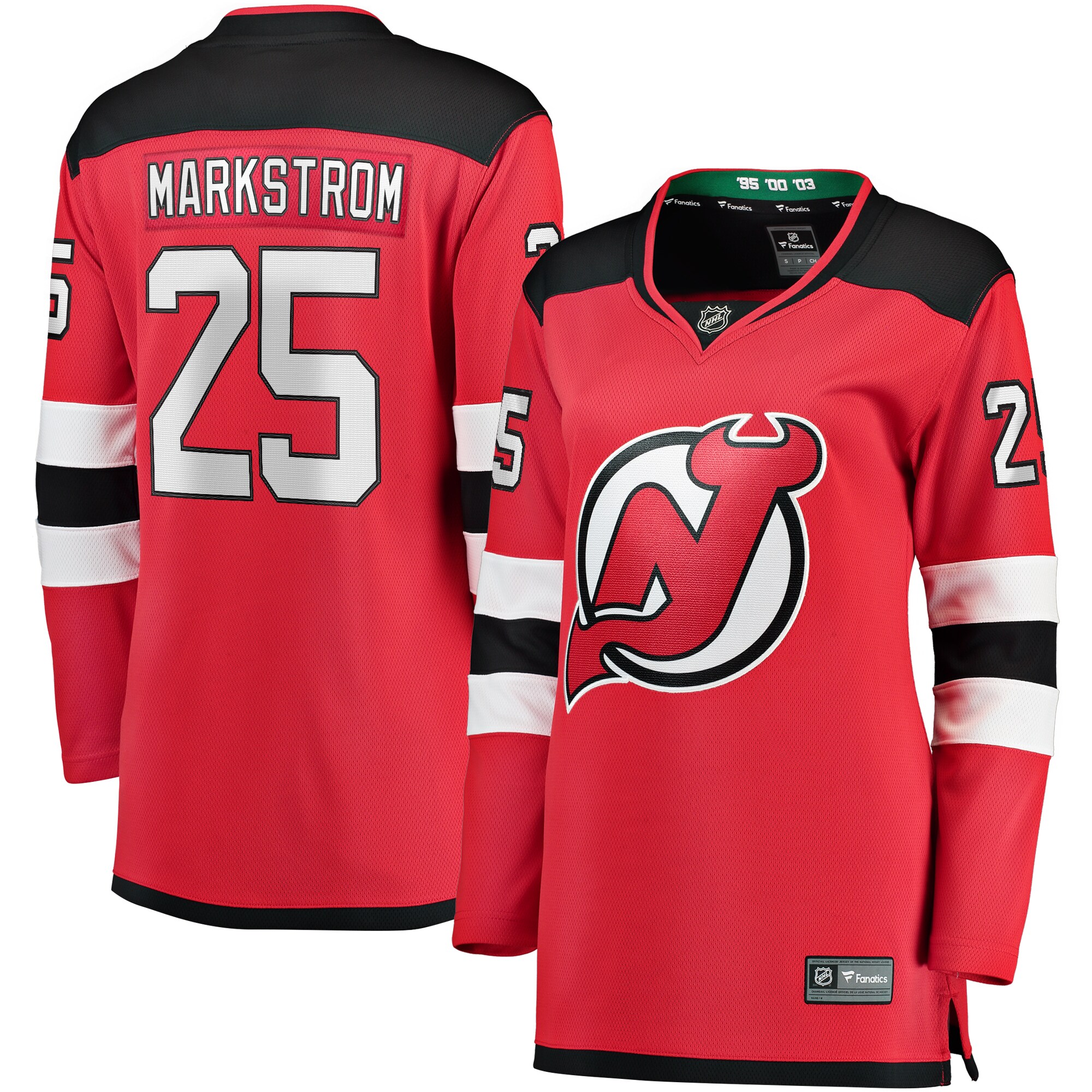 Women's New Jersey Devils Jacob Markstrom Red Home Premier Breakaway Player Jersey