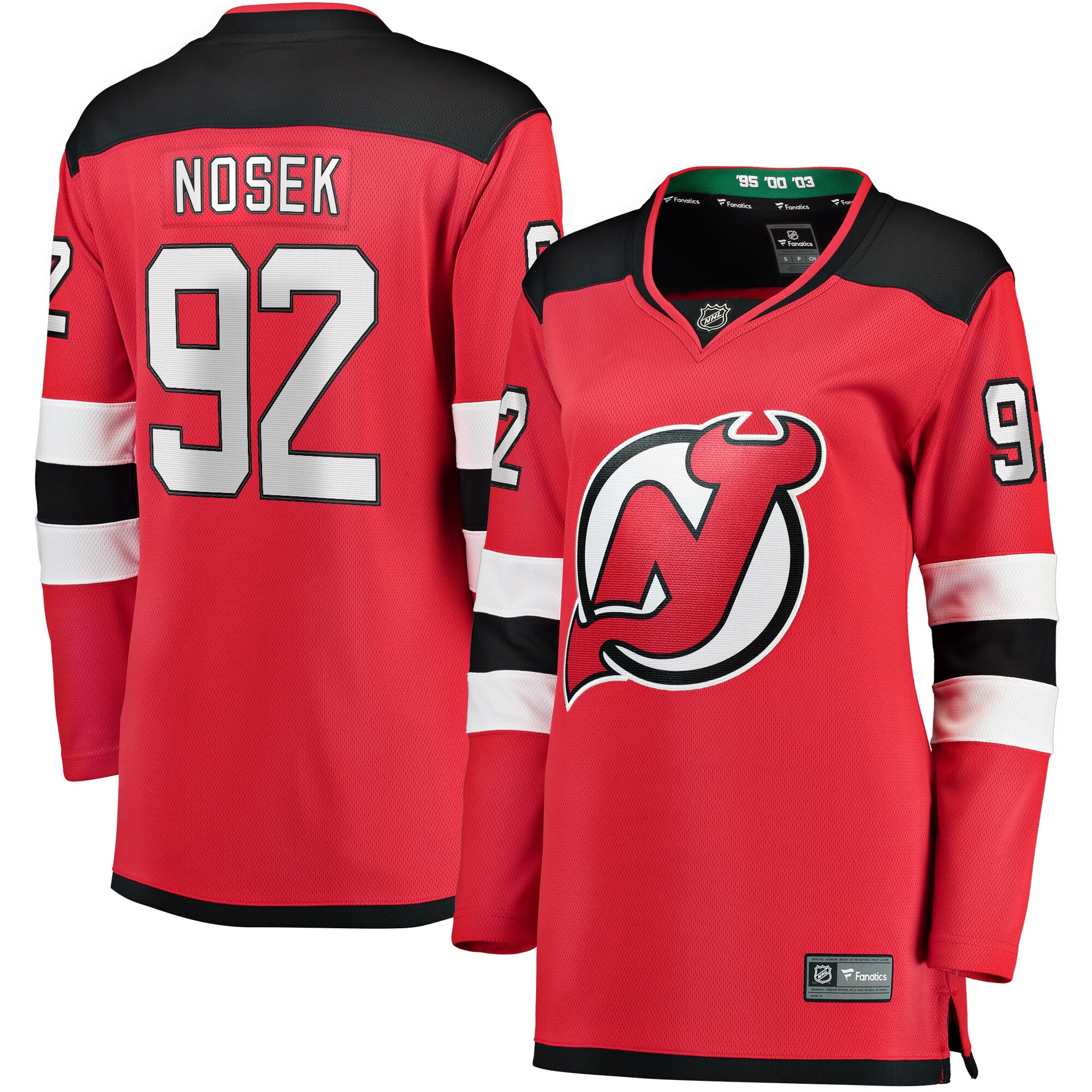 Women's New Jersey Devils Tomas Nosek Red Home Breakaway Player Jersey