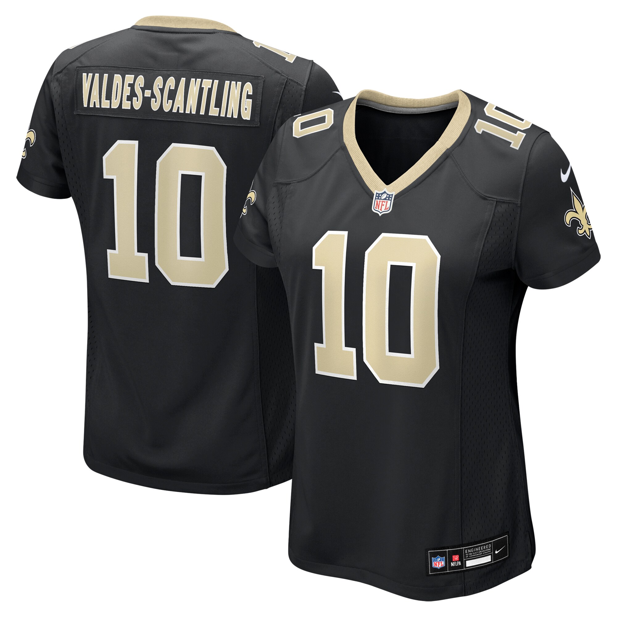 Women's New Orleans Saints Marquez Valdes-scantling Black Game Jersey Js4444